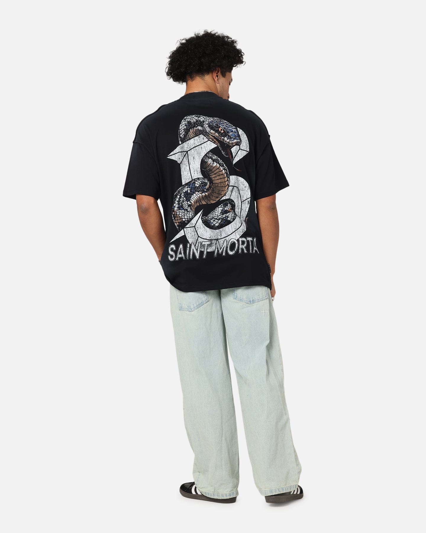 Saint Morta Venom Boxy T-Shirt Sunfade Black