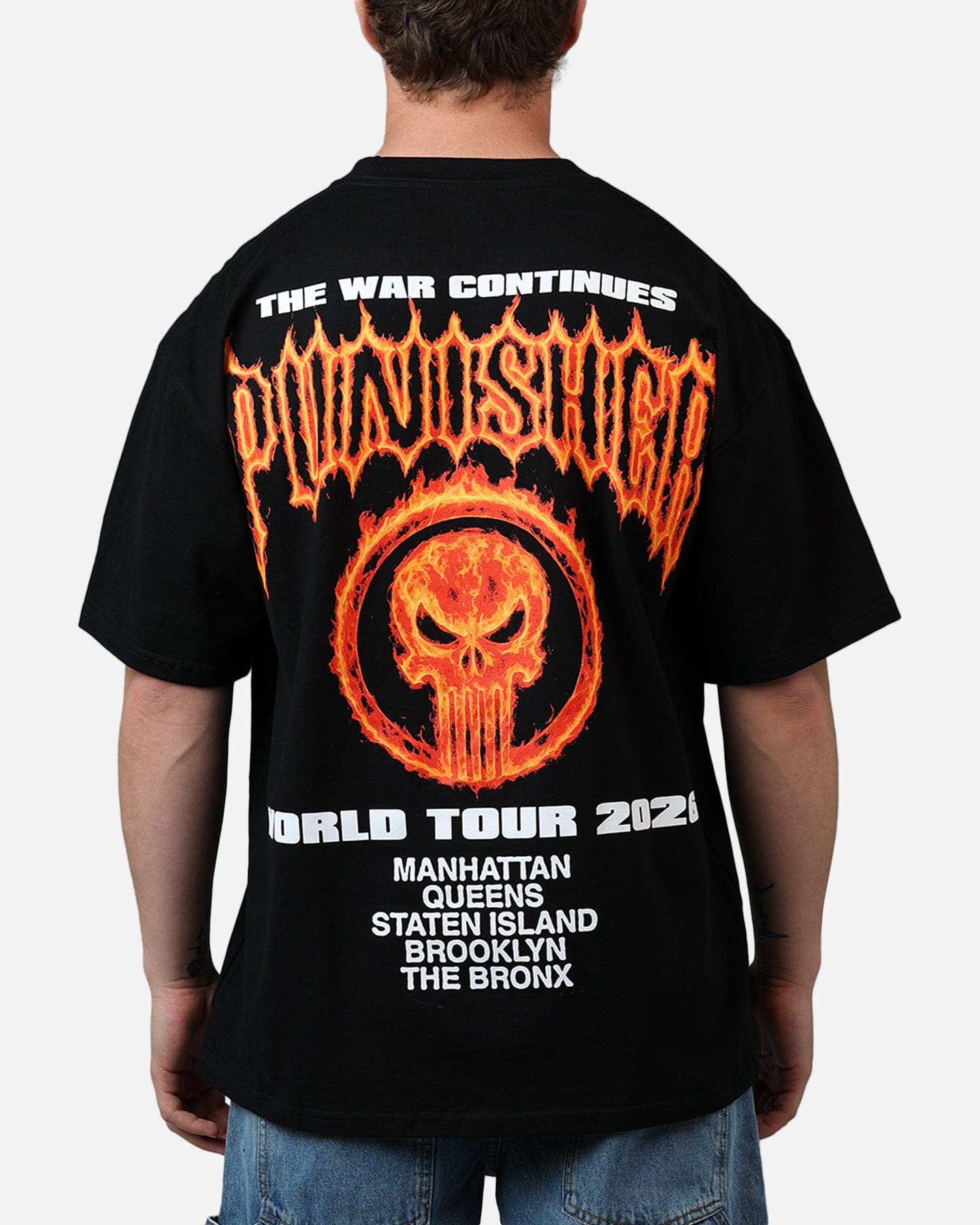 73Studio Marvel Punisher Vintage T-Shirt Black
