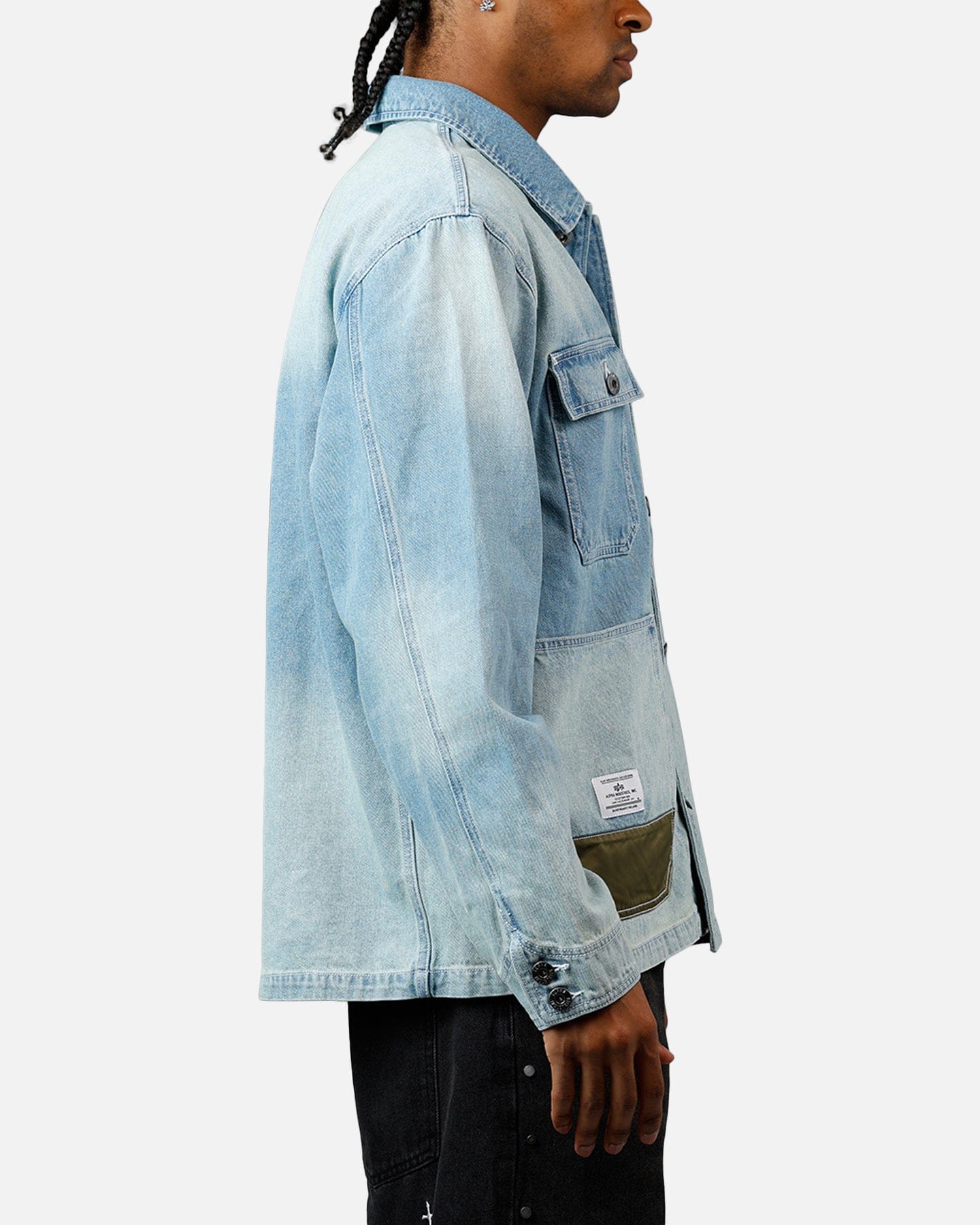 Alpha Industries Denim Relaxed Chore Coat Denim Blue