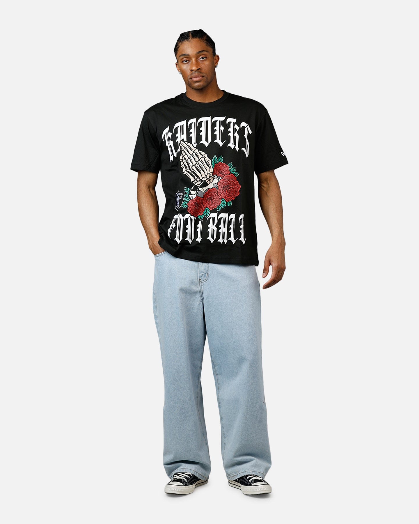 New Era Las Vegas Raiders Praying Hands T-Shirt Black