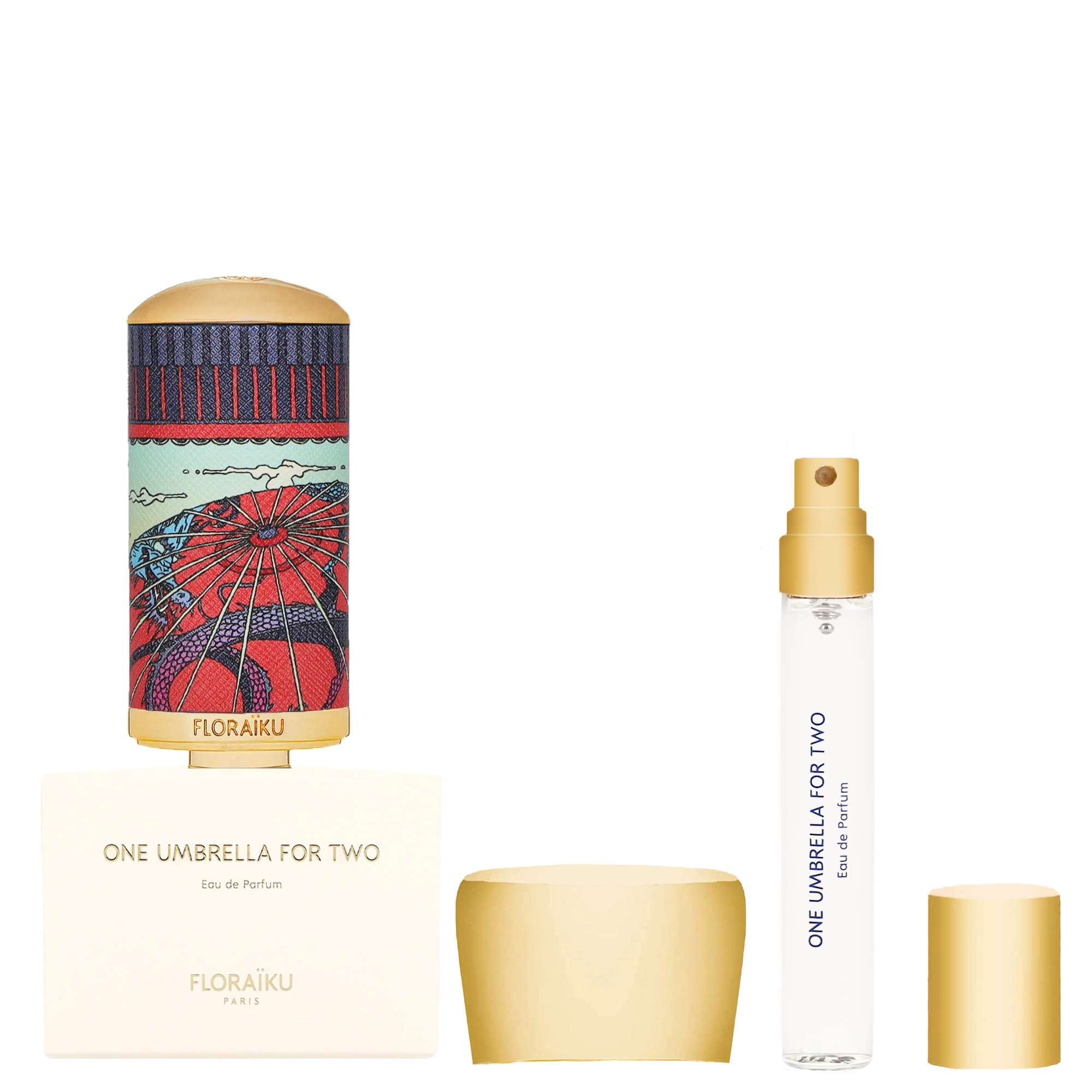 Floraiku One Umbrella For Two Eau de Parfum Spray 50ml Gift Set (Worth £295)