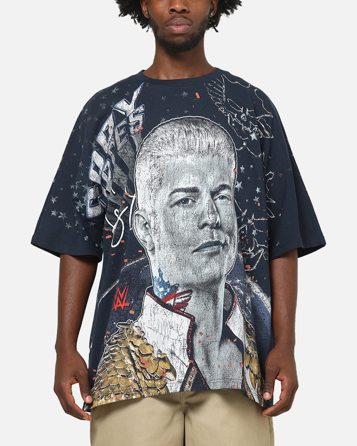 73Studio X WWE Cody Rhodes All Over Print T-Shirt Navy