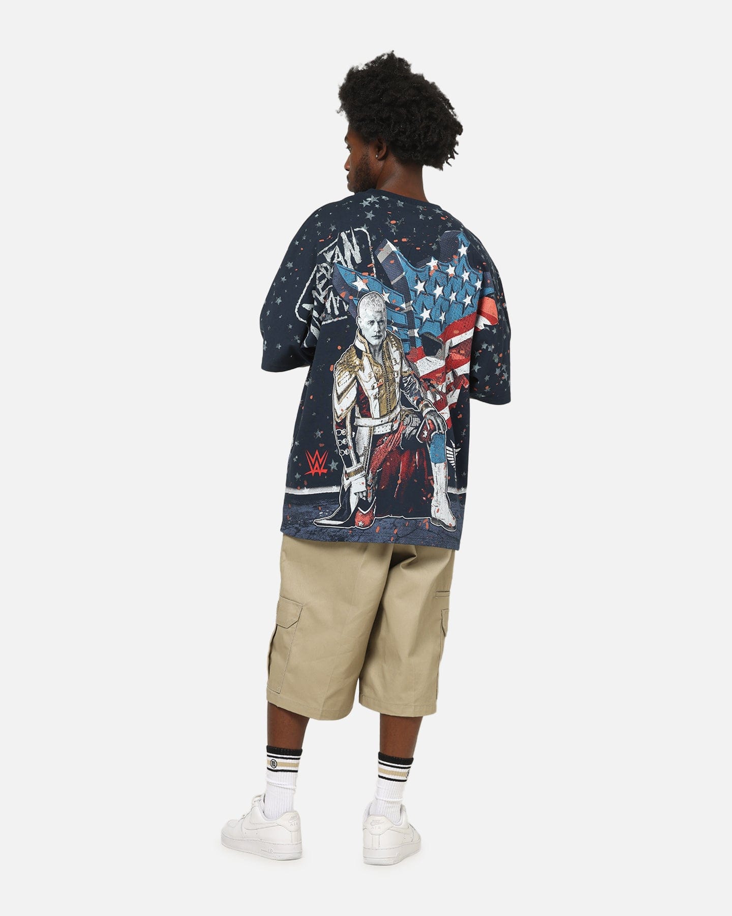 73Studio X WWE Cody Rhodes All Over Print T-Shirt Navy