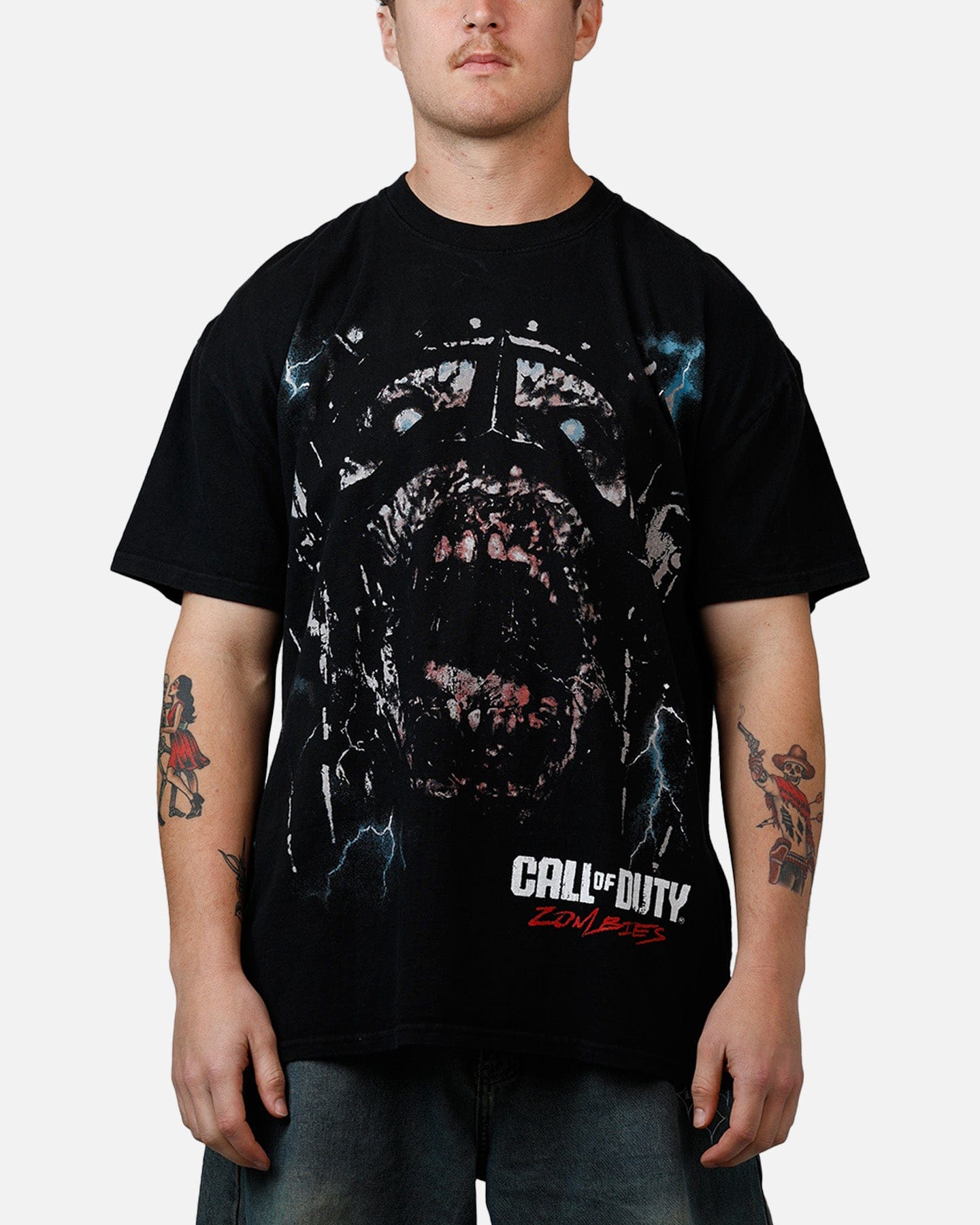 73Studio 73 Studio X Call Of Duty WWII Tesla Zombies T-Shirt Black