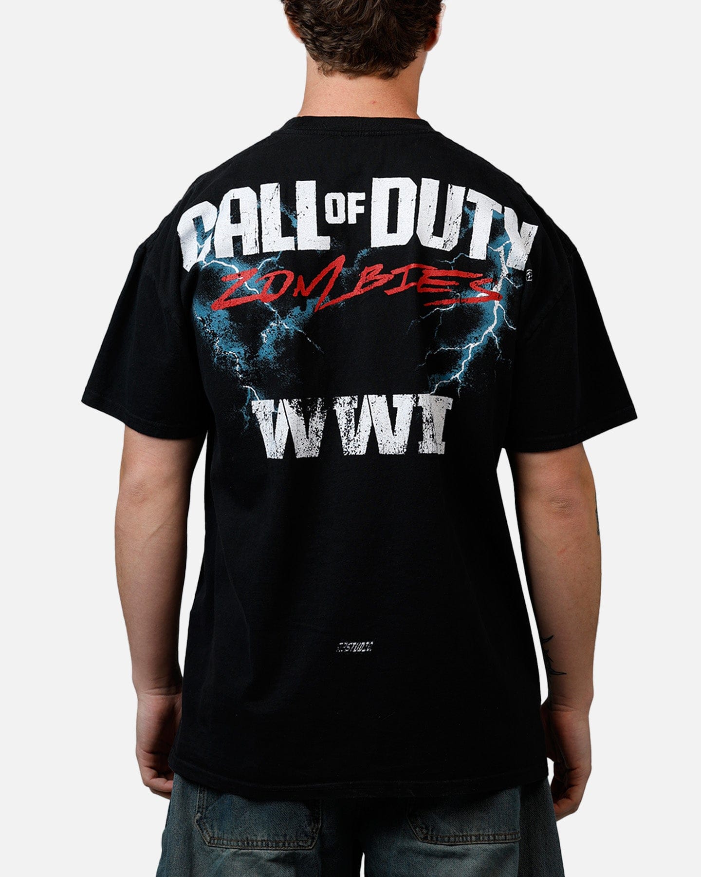 73Studio 73 Studio X Call Of Duty WWII Tesla Zombies T-Shirt Black