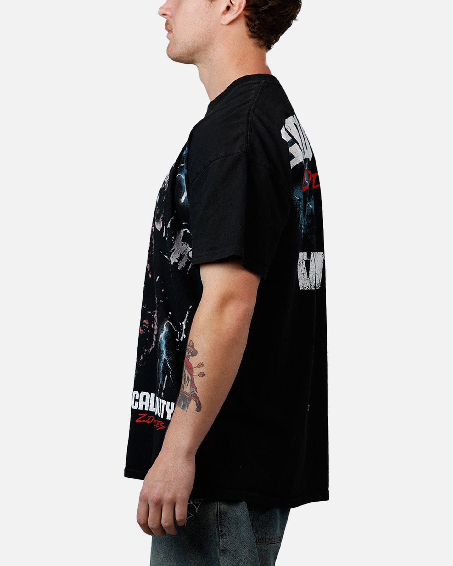 73Studio 73 Studio X Call Of Duty WWII Tesla Zombies T-Shirt Black
