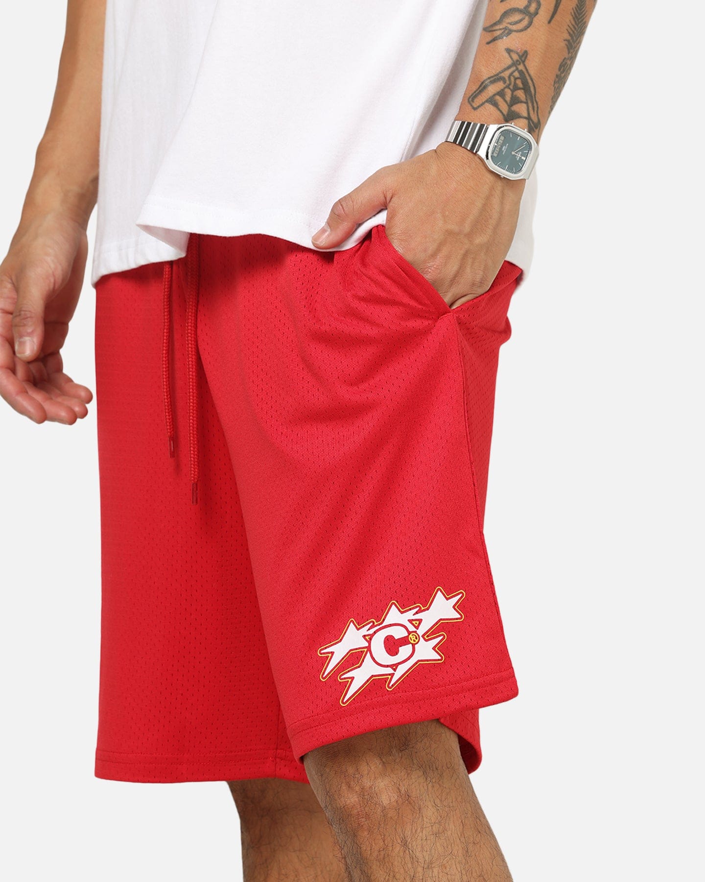 Carre Sideline Basketball Shorts Red