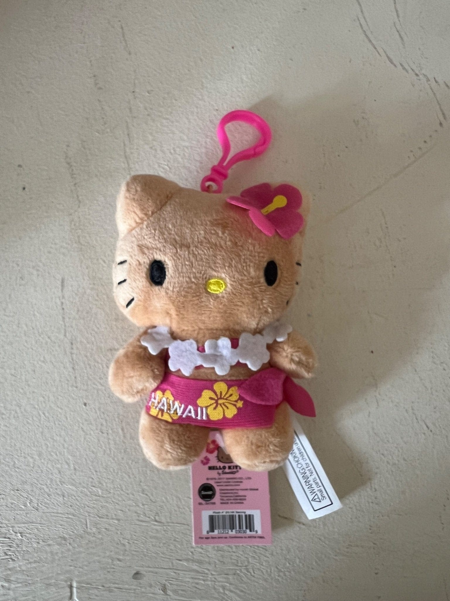 Yan888 Hello Kitty Hawaii 4" Plush Keychain - Sanrio