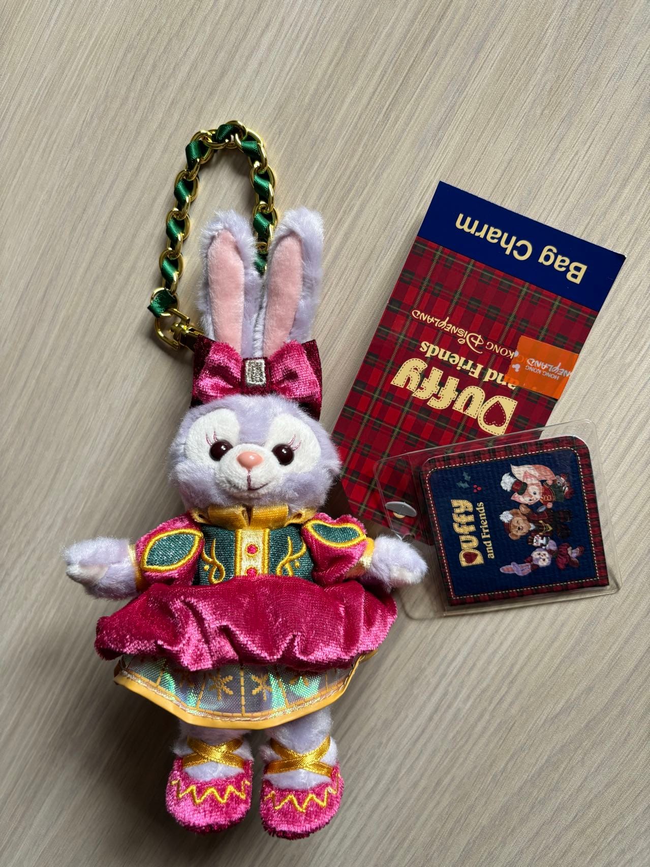 Yan888 StellaLou Plush Bag Charm Keychain (Duffy & Friends - Xmas Christmas) - Hong Kong Disneyland