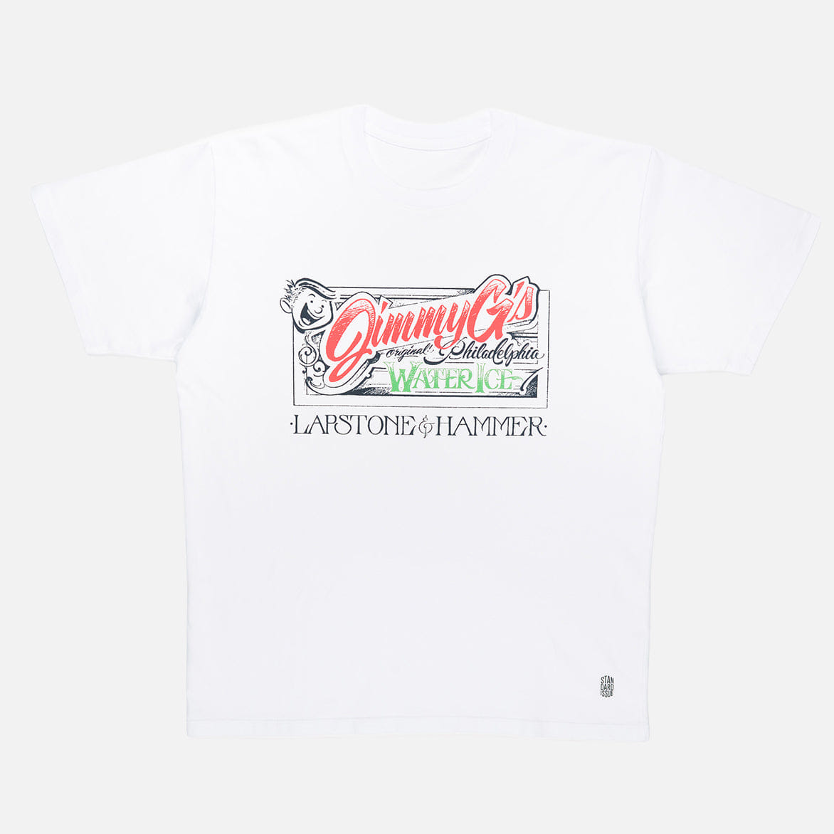 STANDARD ISSUE JIMMY G'S WATER ICE X B.J. BETTS S/S TEE - WHITE