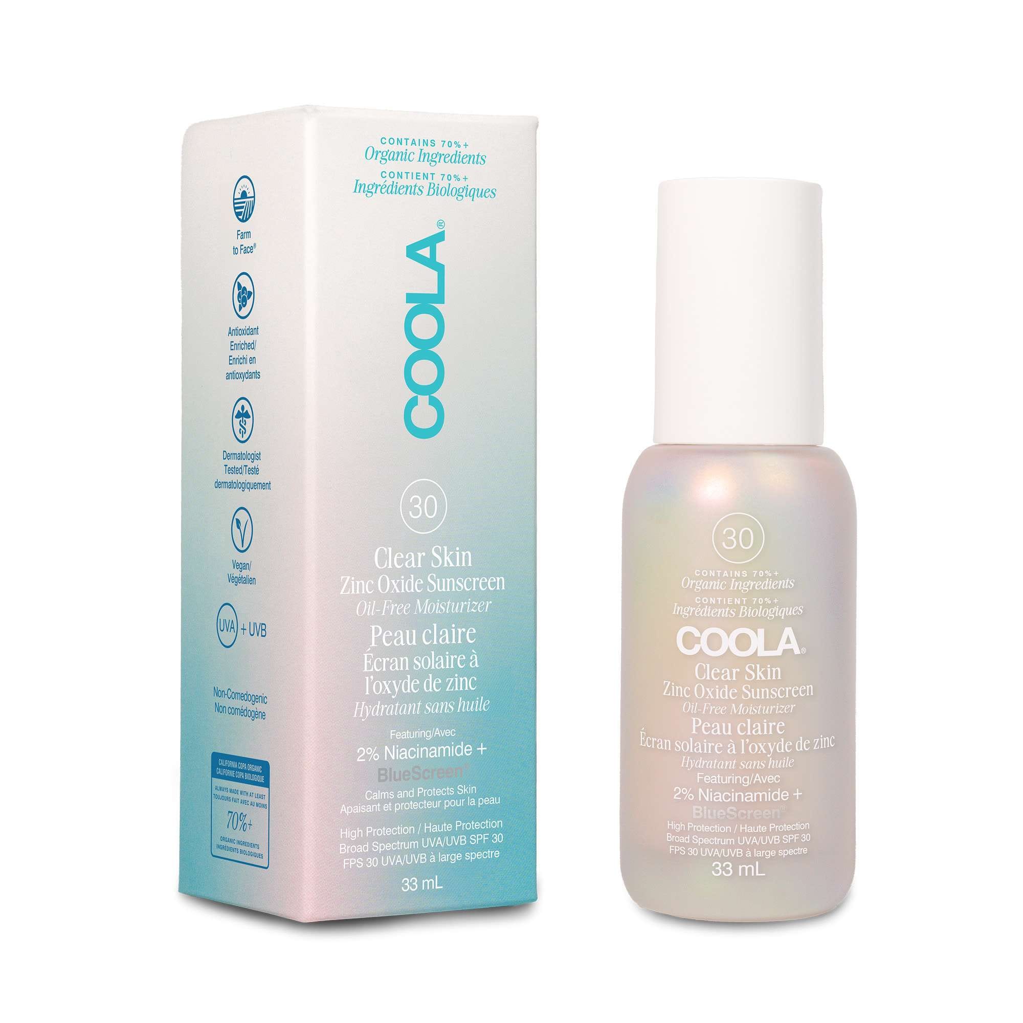 Coola Clear Skin Mineral Oil-Free Sunscreen SPF30 33ml