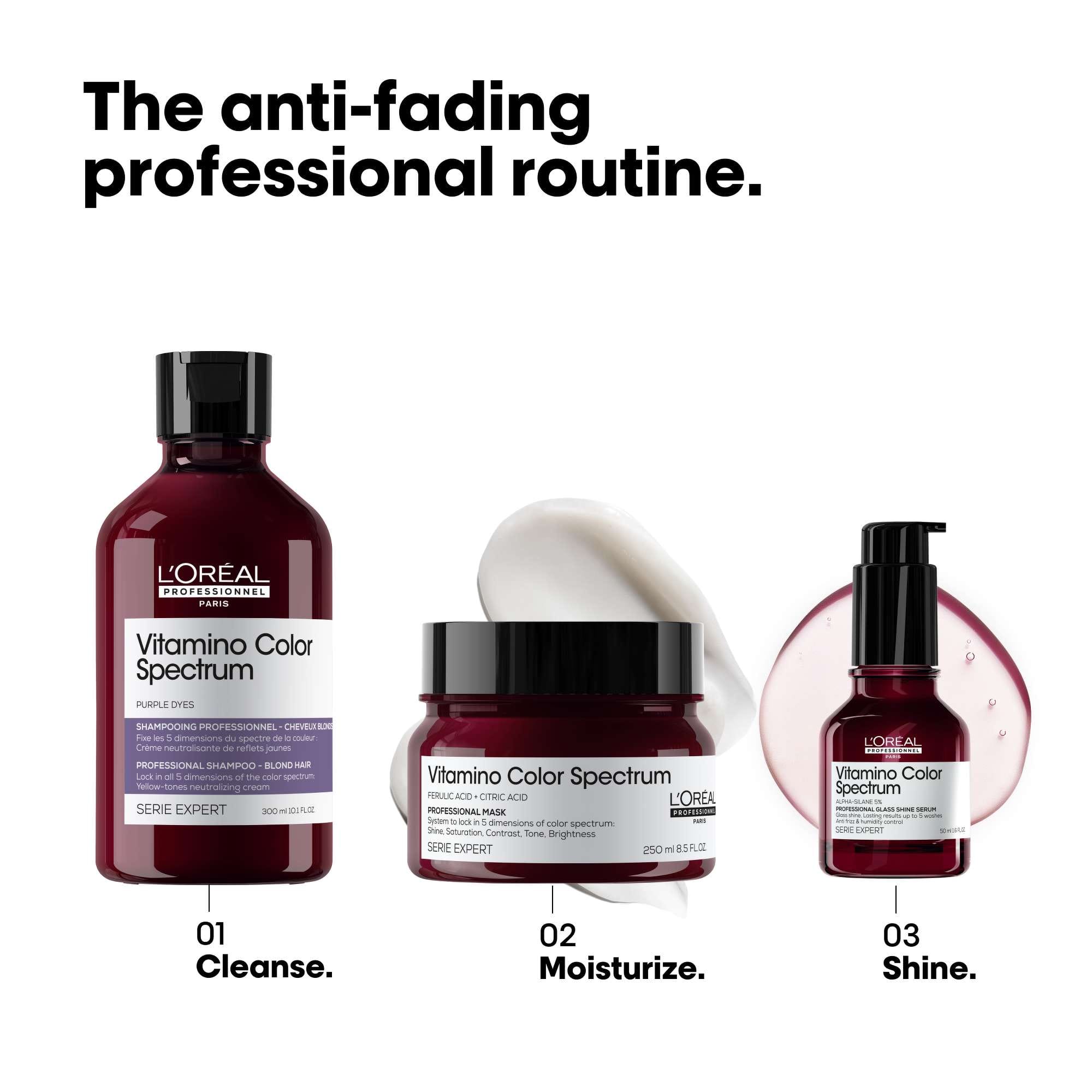 L'Oréal Professionnel Vitamino Color Spectrum Purple Tinted Shampoo for Blonde Coloured Hair 300ml