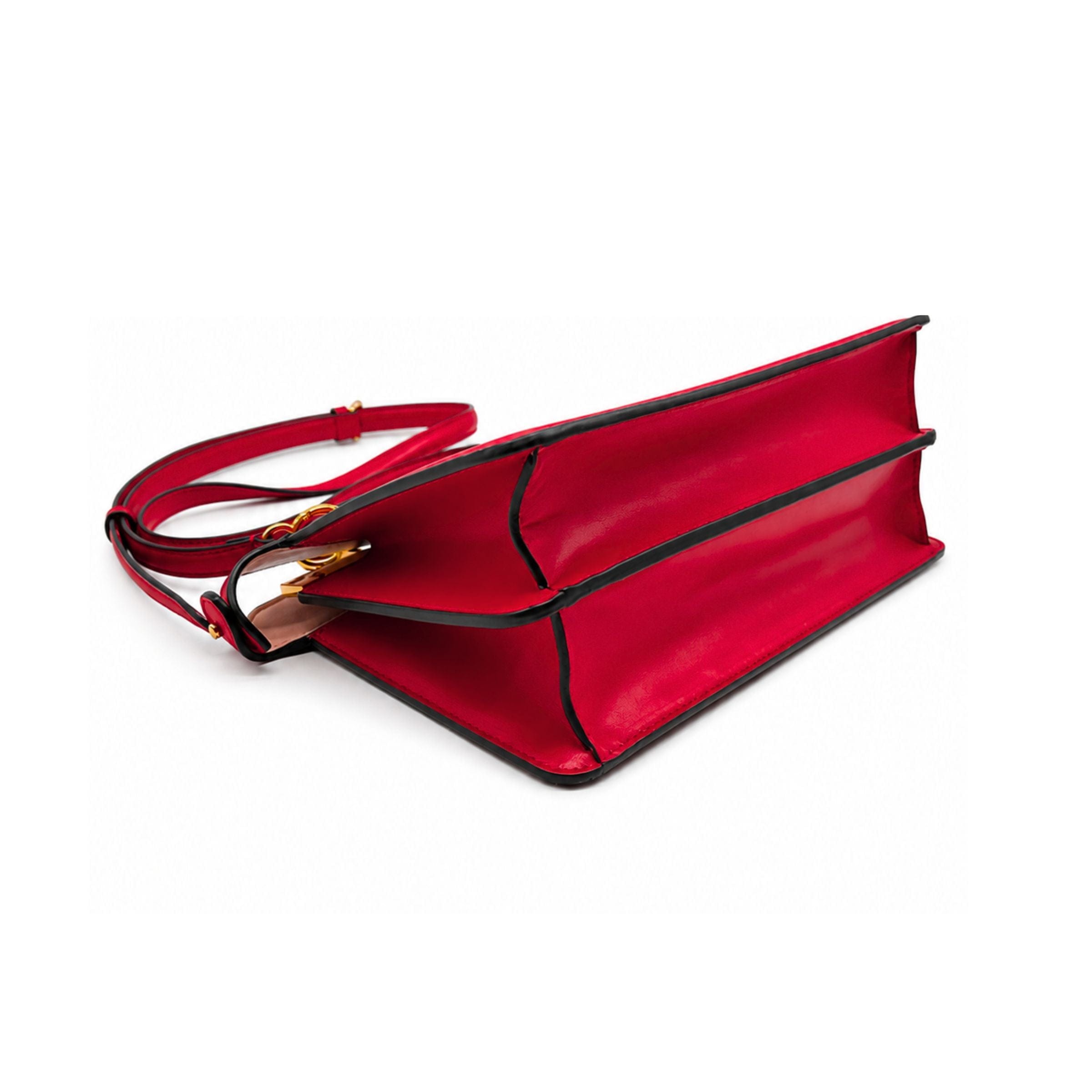 Fendi East West Peekaboo Red Handbag