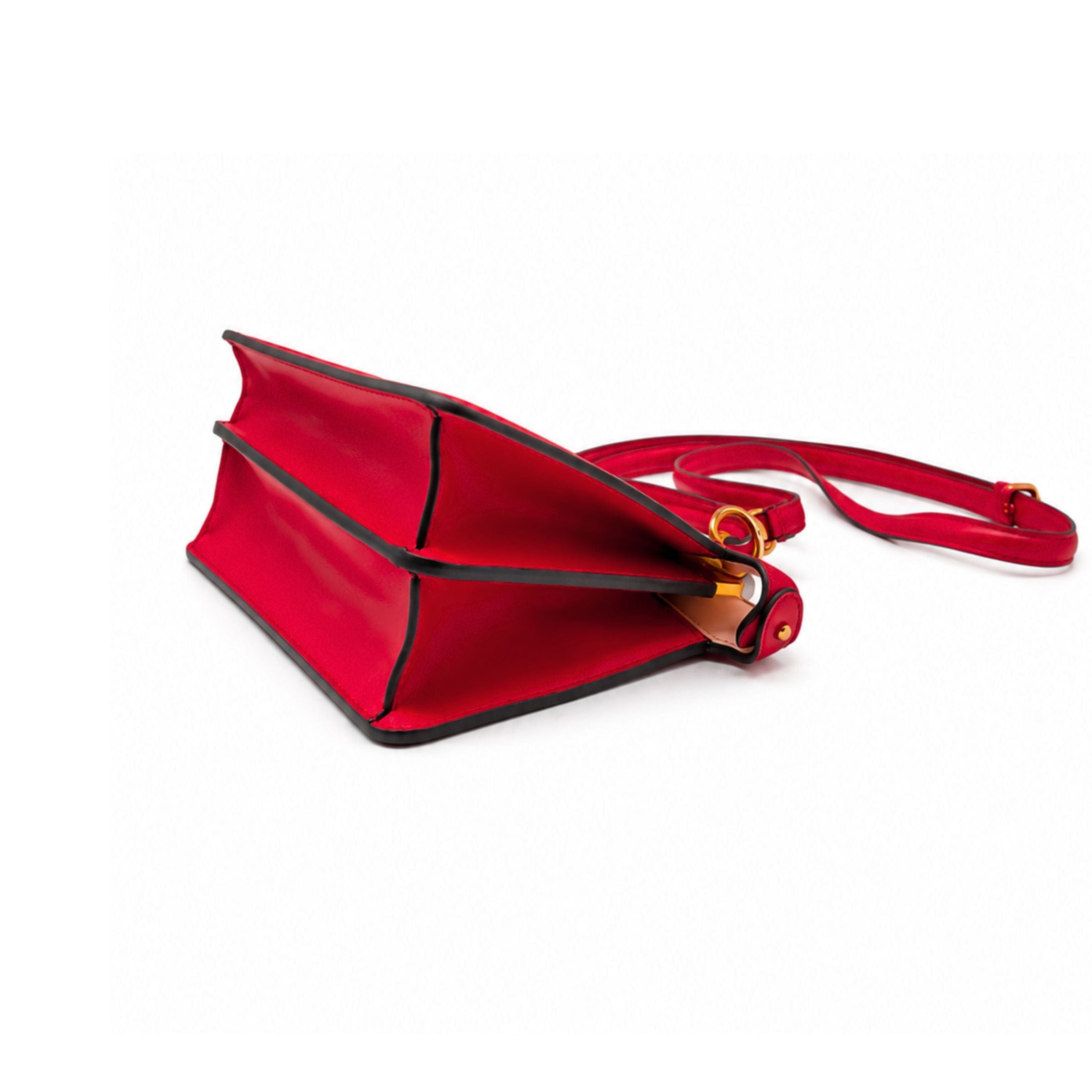Fendi East West Peekaboo Red Handbag