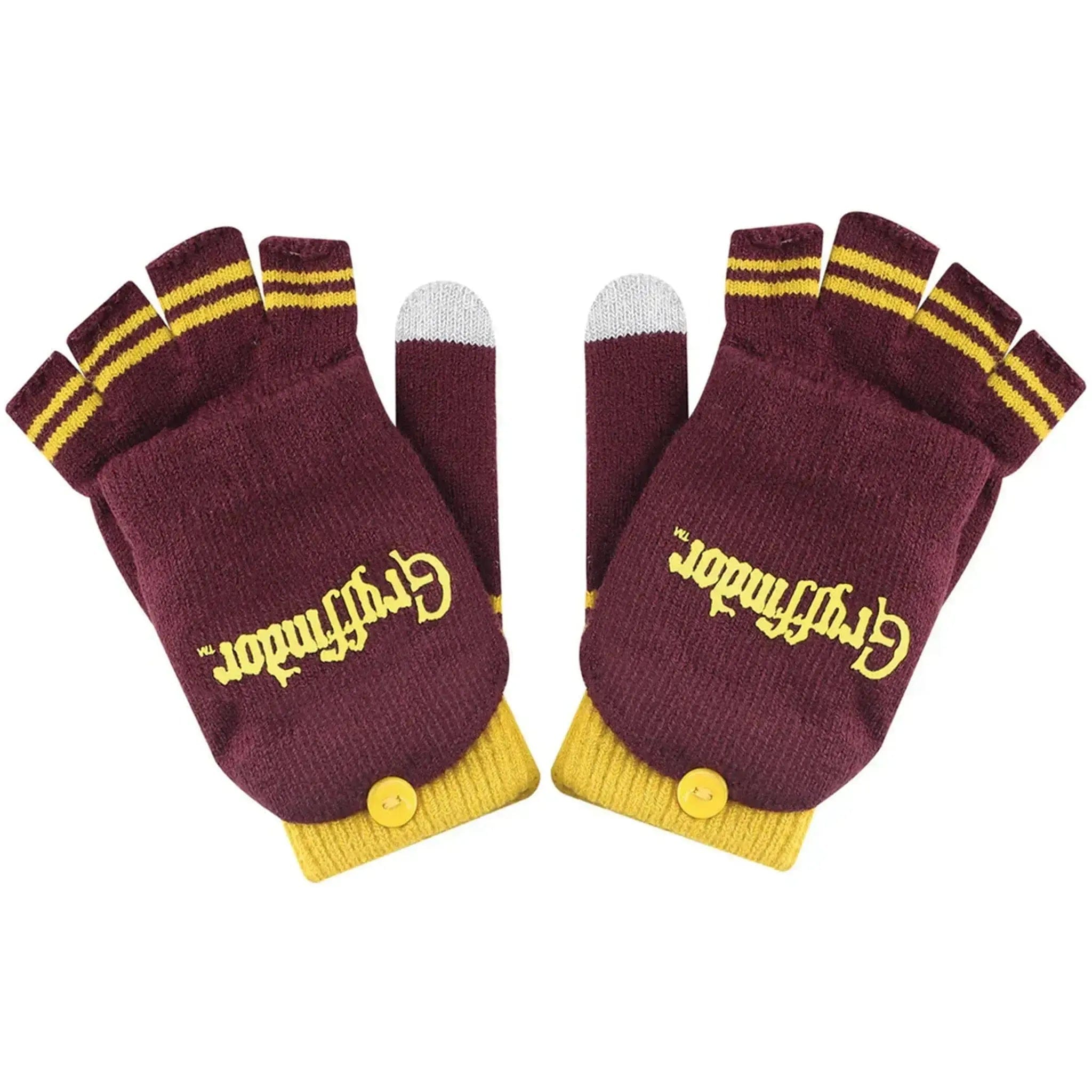 Cinereplicas Harry Potter [Wizarding World] - Gryffindor Fingerless Gloves (Maroon) - Cinereplicas