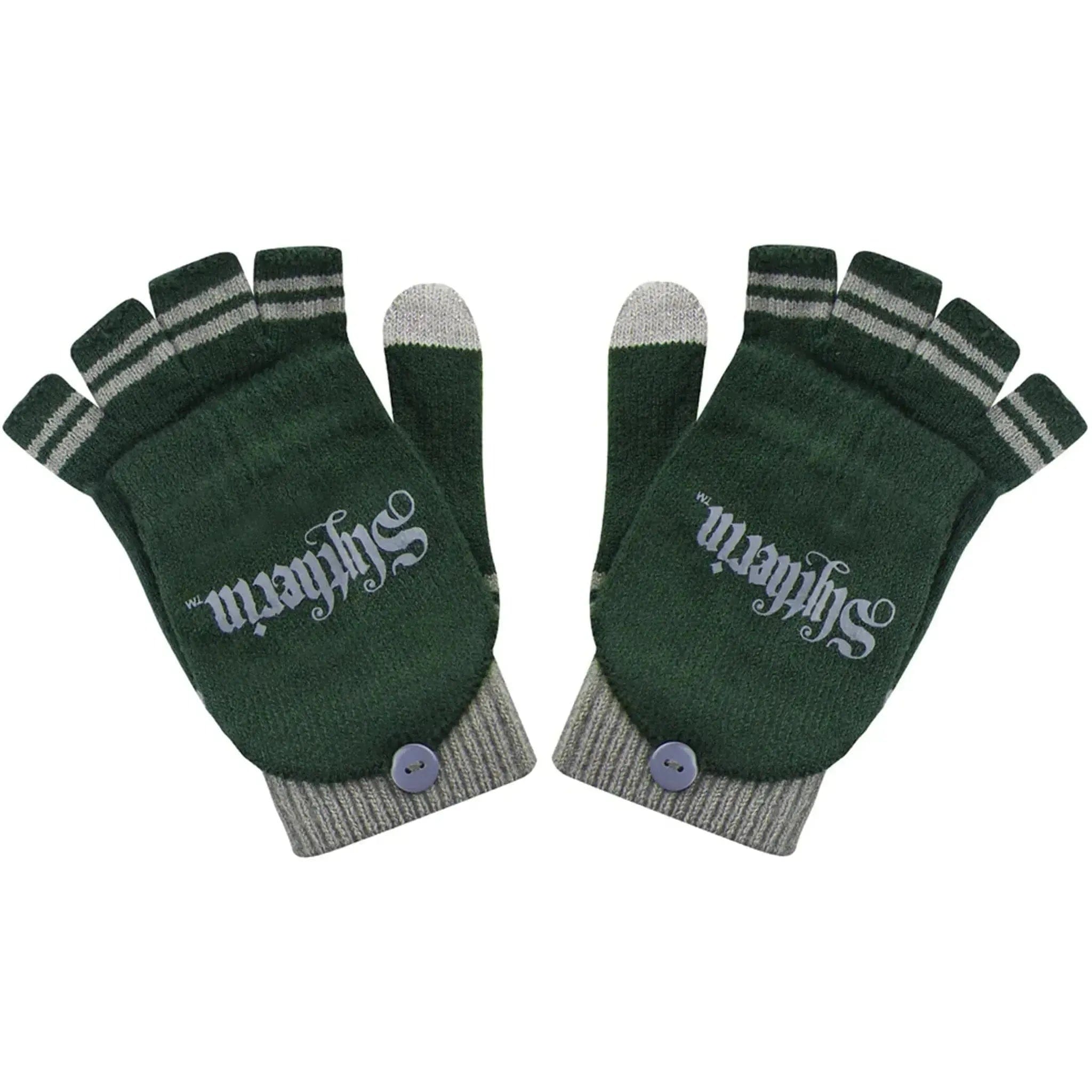 Cinereplicas Harry Potter [Wizarding World] - Slytherin Fingerless Gloves (Green) - Cinereplicas