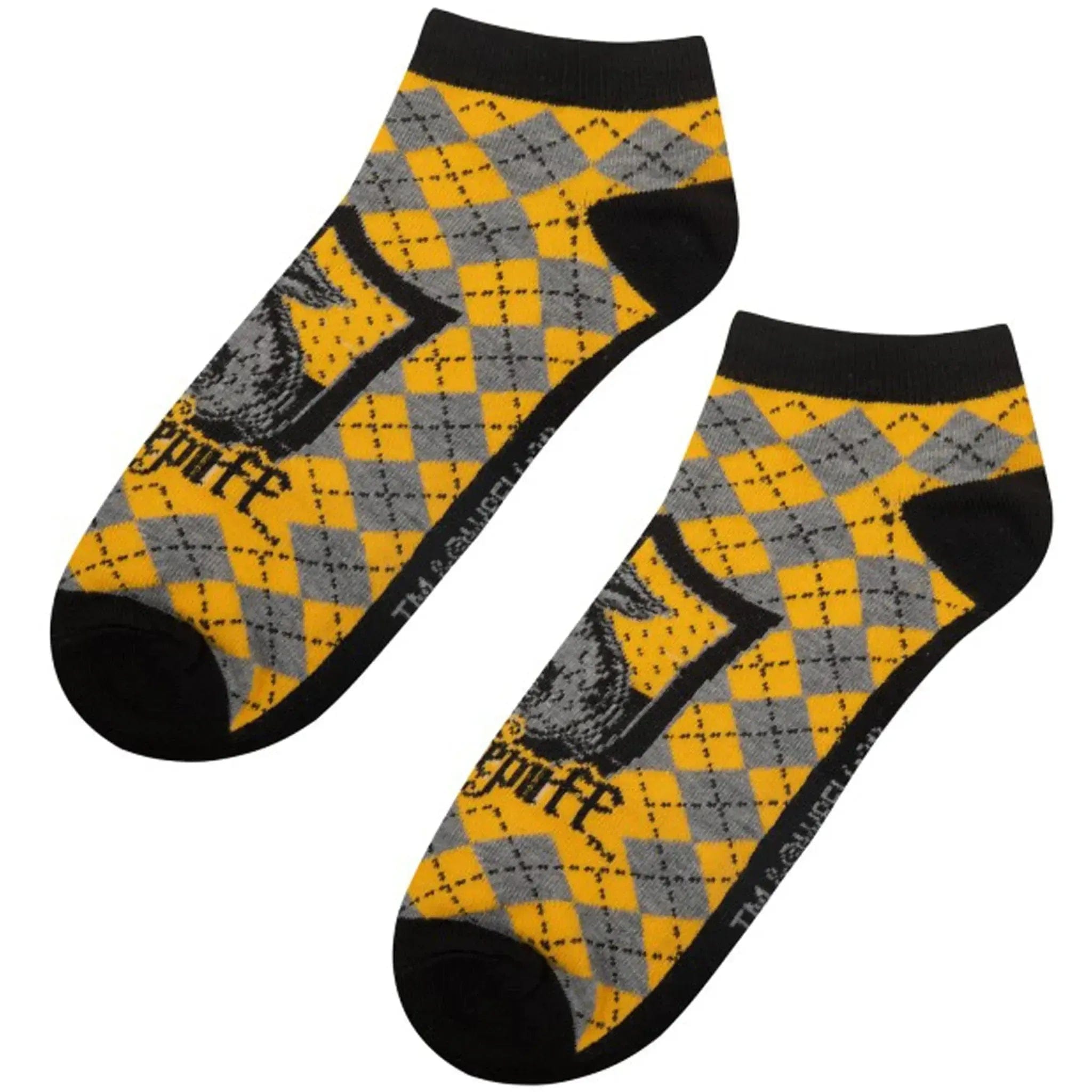 Cinereplicas Harry Potter - Adult-Size Hufflepuff Unisex Ankle Socks (3 Pairs) - Cinereplicas