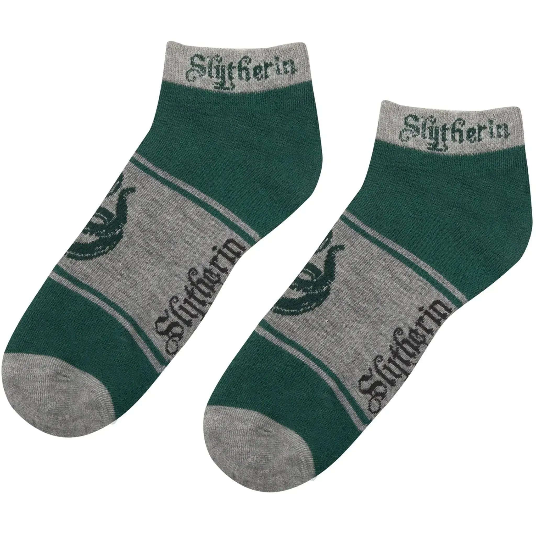 Cinereplicas Harry Potter - Adult-Size Slytherin Unisex Ankle Socks (3 Pairs) - Cinereplicas