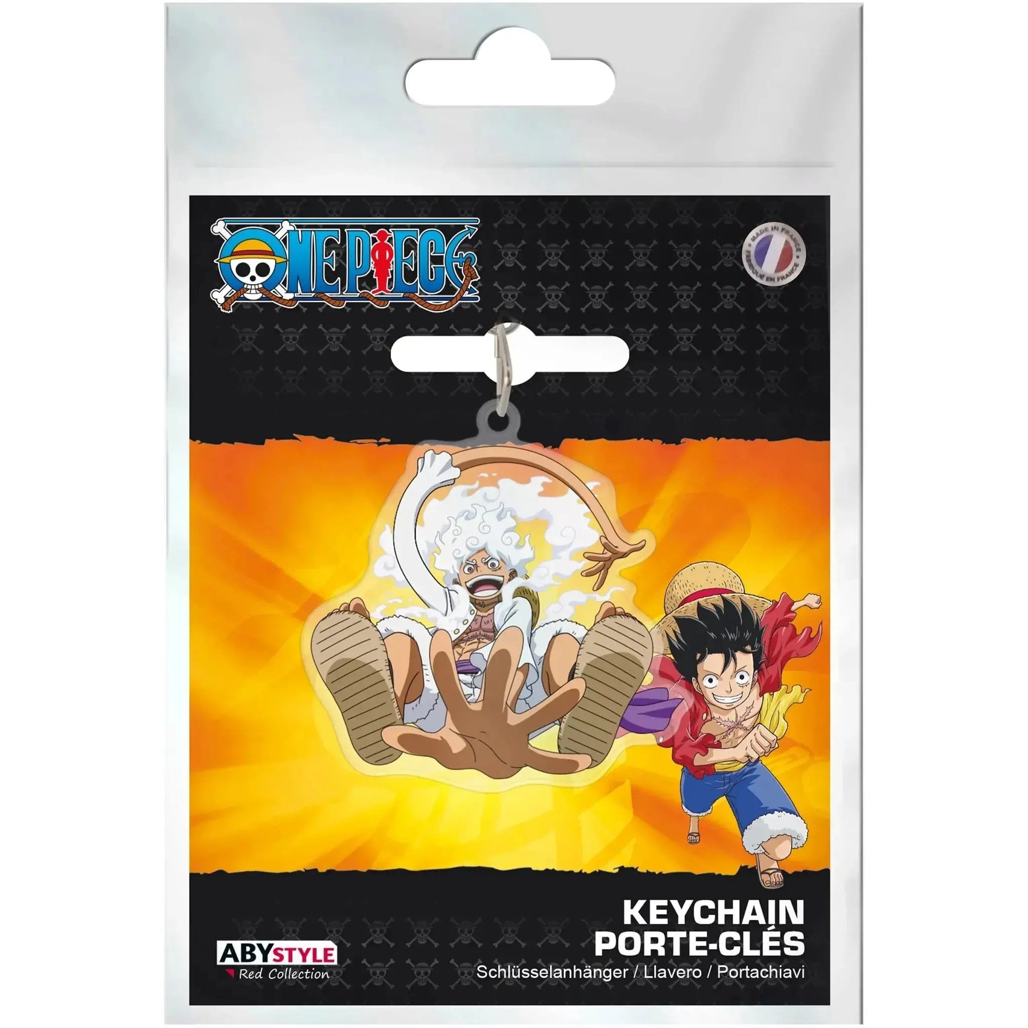 ABYstyle One Piece - Gear 5 Monkey D. Luffy Acrylic Keychain - ABYstyle - Red Collection