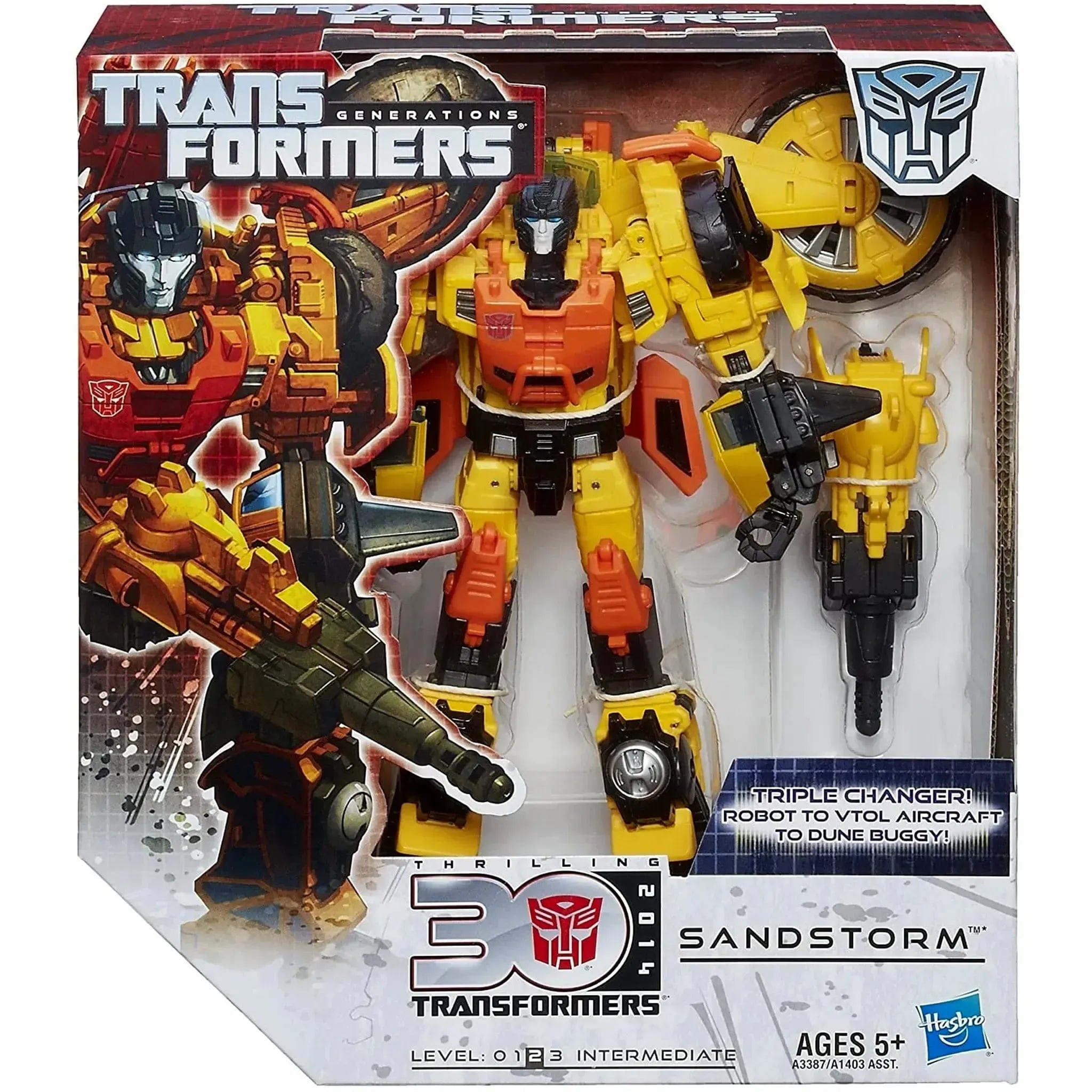 Hasbro Transformers: Generations - Sandstorm Action Figure (7", Voyager Class) - Hasbro - 02 Series (#003), Transformers 30th Anniversary Edition - (2013)