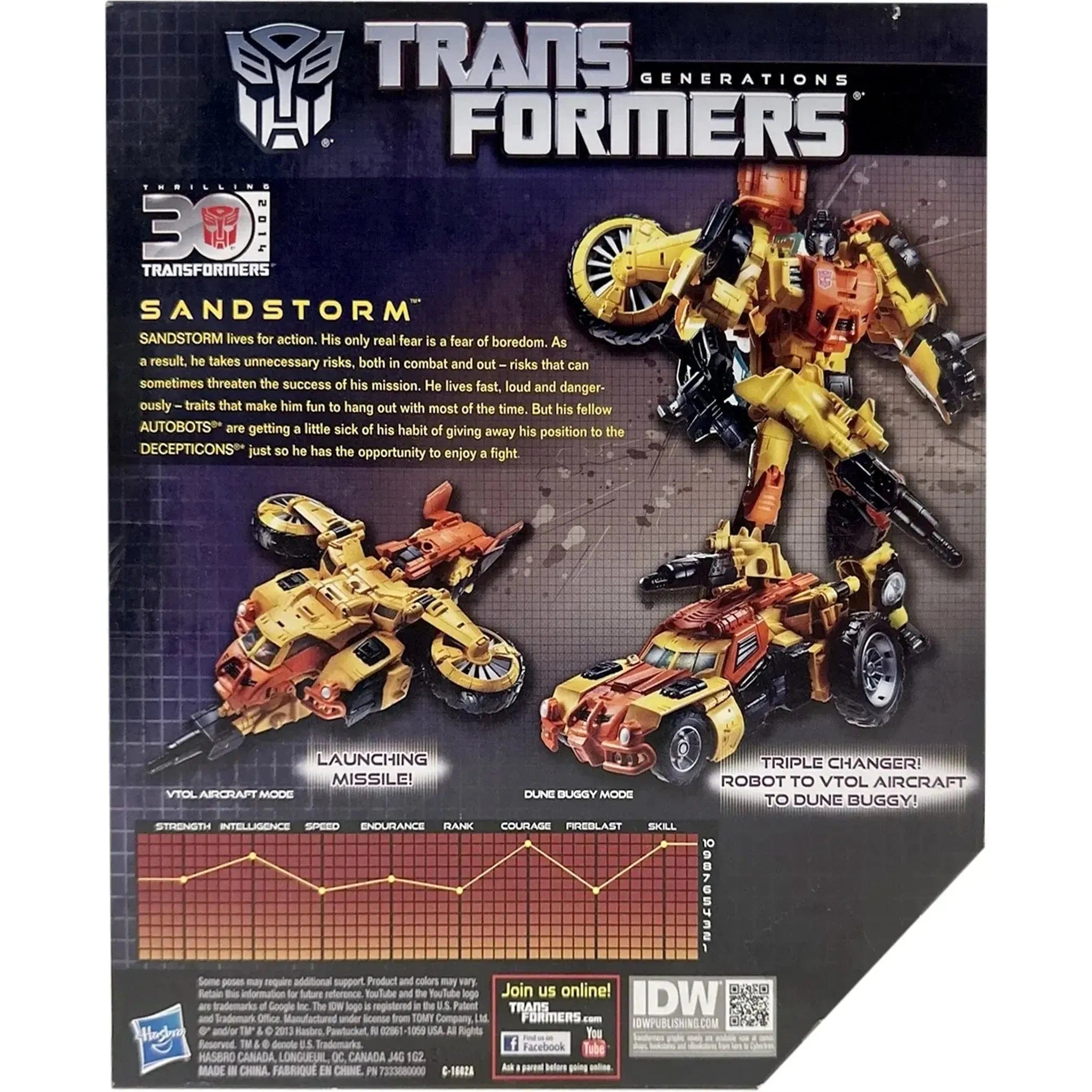 Hasbro Transformers: Generations - Sandstorm Action Figure (7", Voyager Class) - Hasbro - 02 Series (#003), Transformers 30th Anniversary Edition - (2013)
