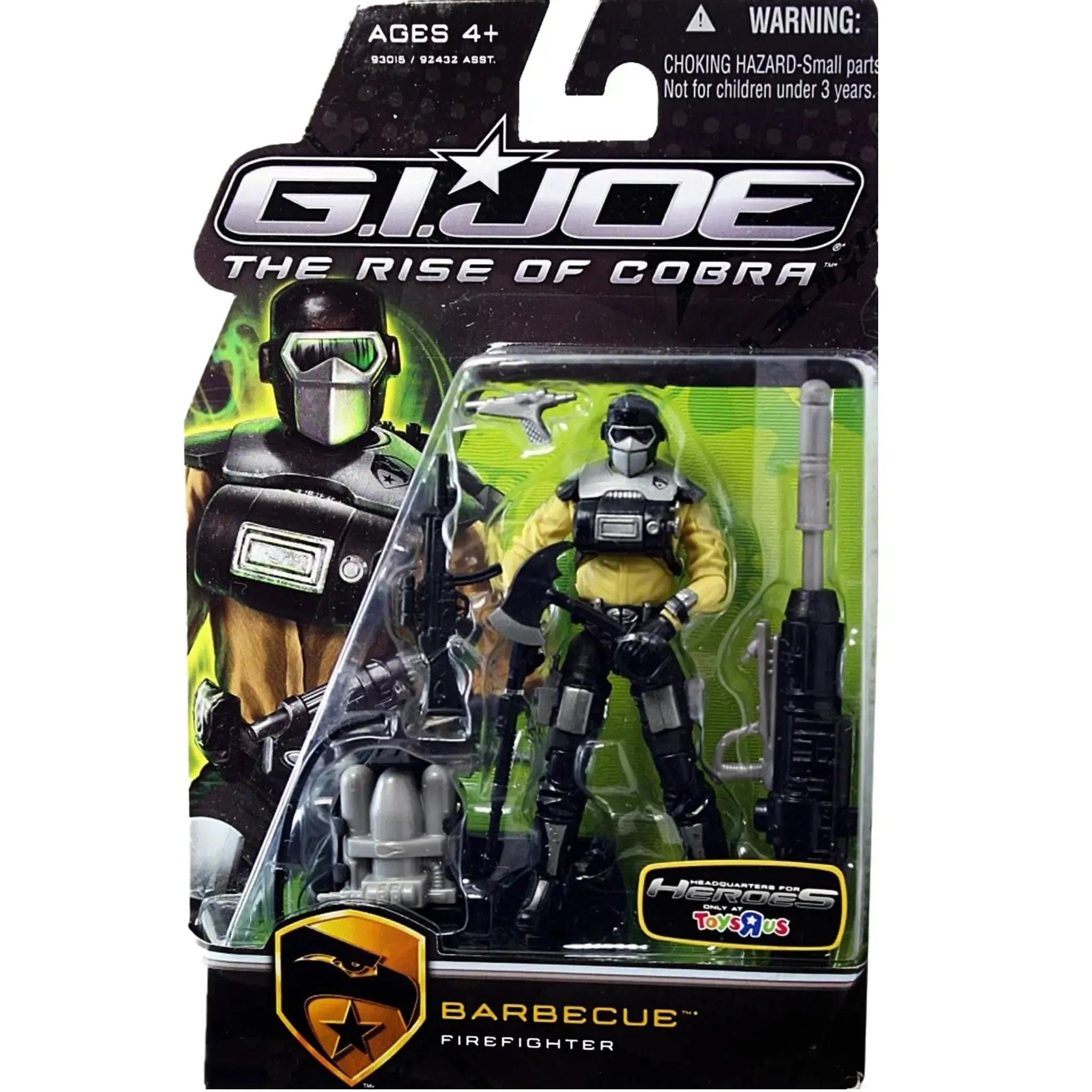 Hasbro G.I. Joe: The Rise of Cobra - Barbecue Firefighter Action Figure (3.75") - Hasbro - (2009)