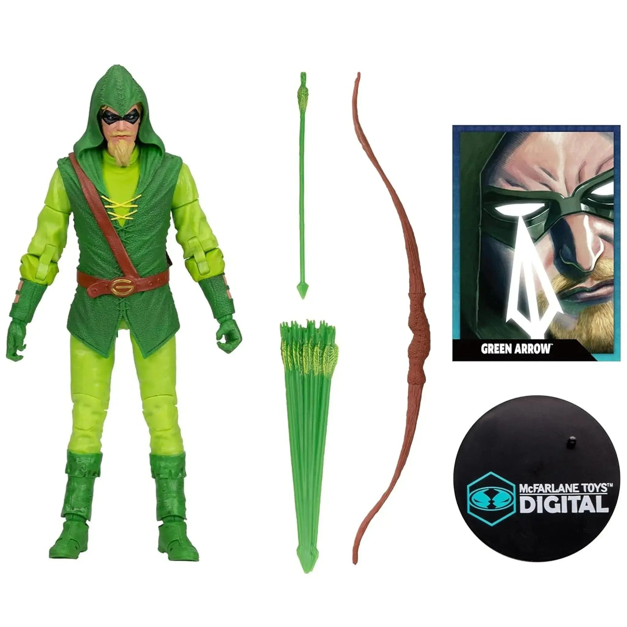 McFarlane Toys DC Comics [Green Arrow: The Longbow Hunters] - Classic Green Arrow Action Figure (7") - McFarlane Toys - DC Direct Digital Series - (2024)