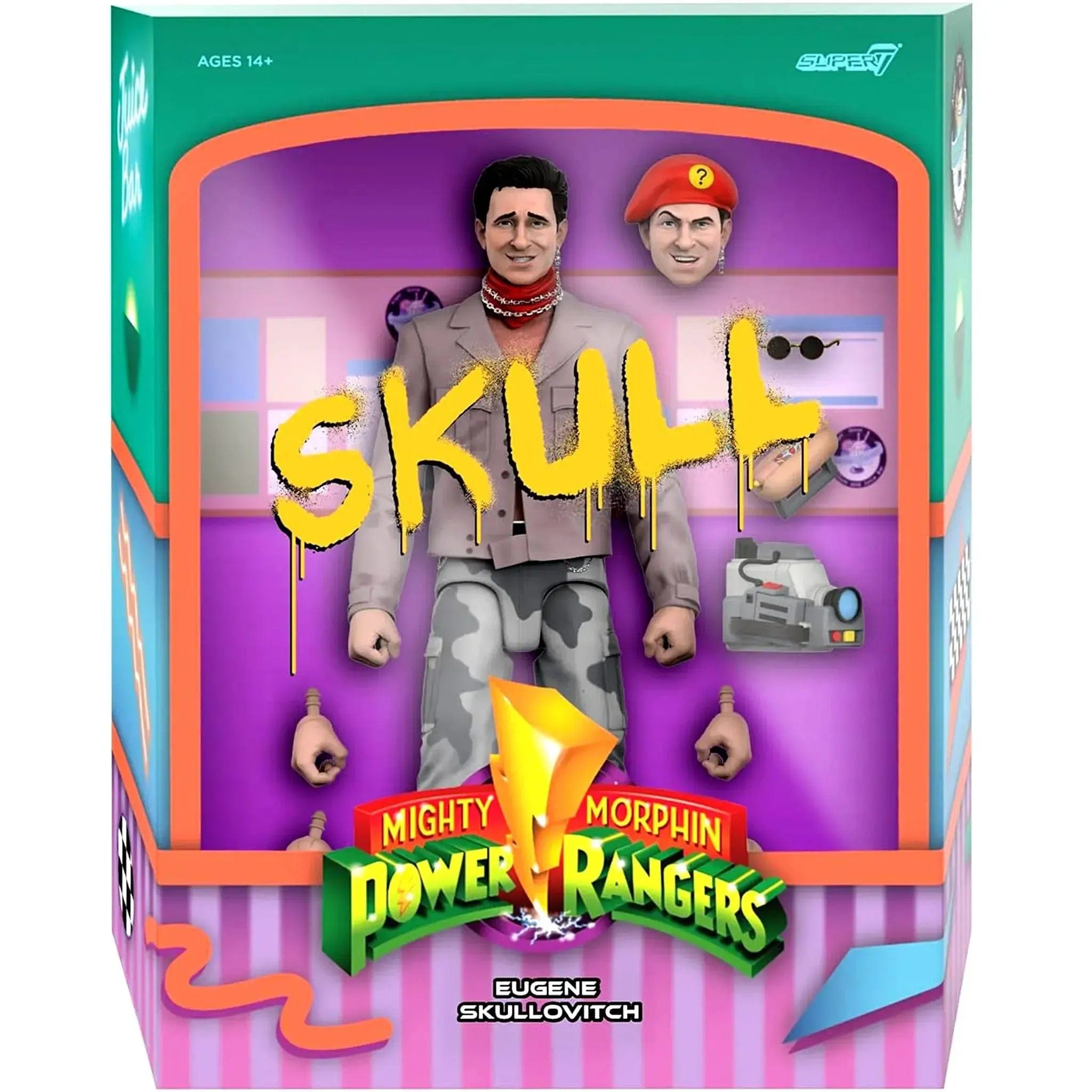 Super7 Mighty Morphin Power Rangers - Eugene "Skull" Skullovitch Action Figure (6.25") - Super7 - ULTIMATES! Series - (2024)