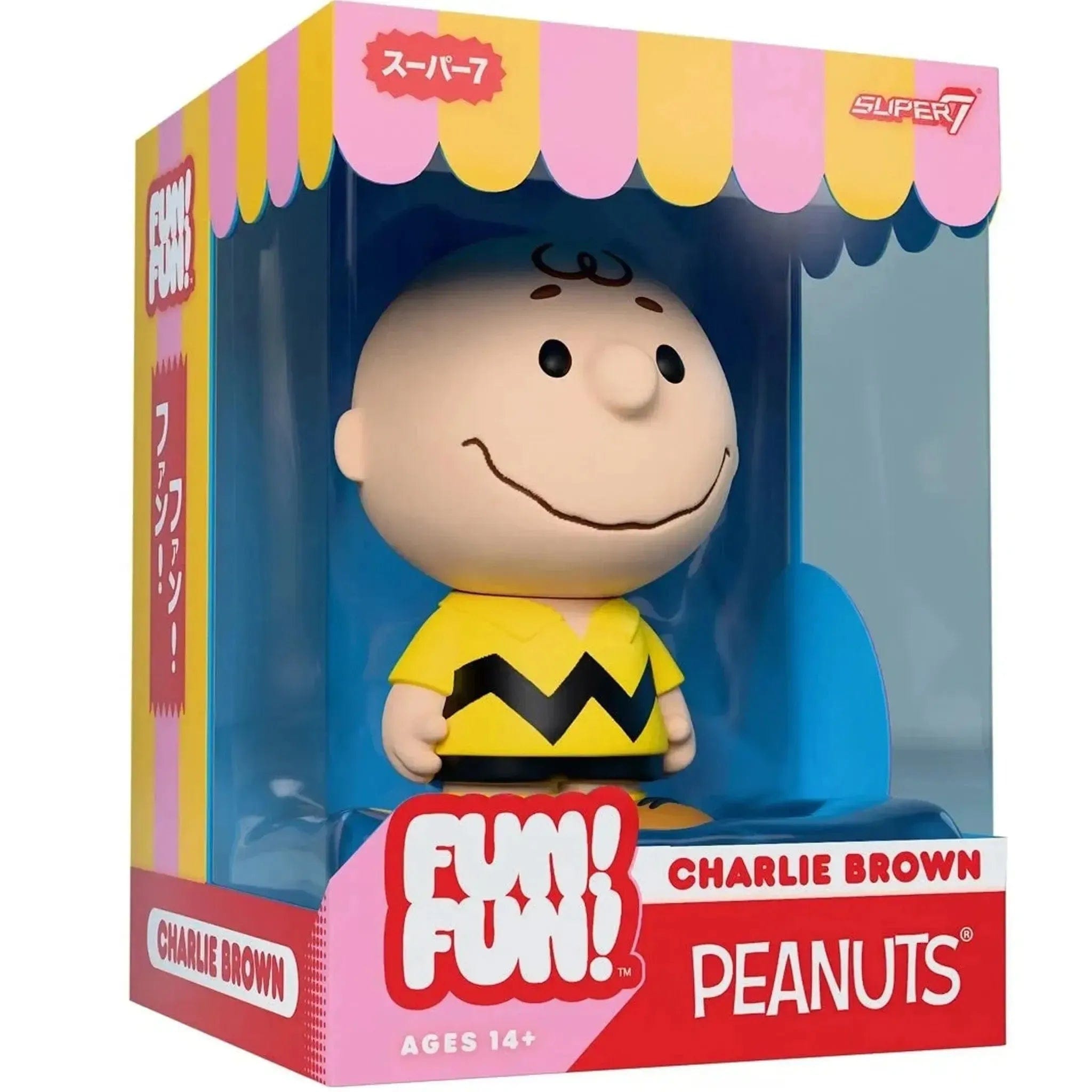 Super7 Peanuts - Yellow Shirt Charlie Brown Action Figure (5.25") - Super7 - Fun! Fun! Wave 1 Series - (2024)