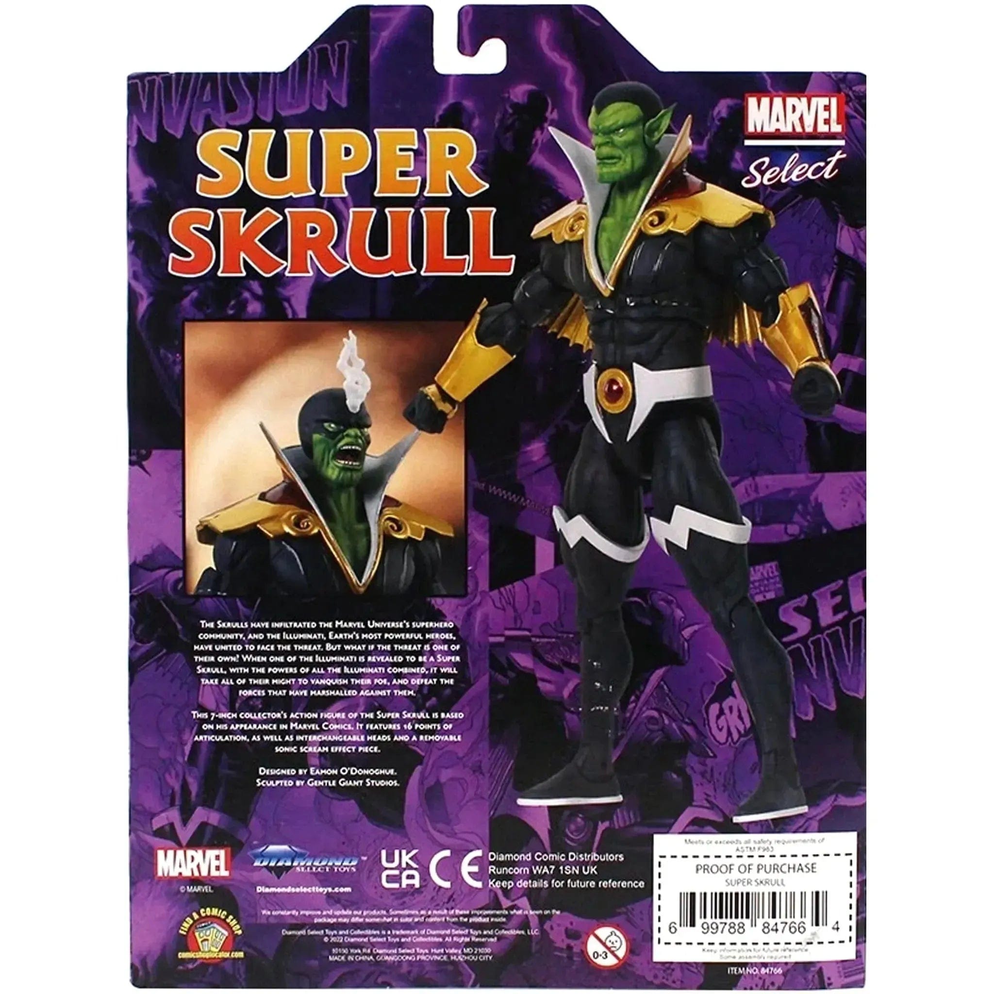 Diamond Select Toys Marvel Comics - Super Skrull Action Figure (7.25") - Diamond Select Toys - Marvel Select Series - (2020)