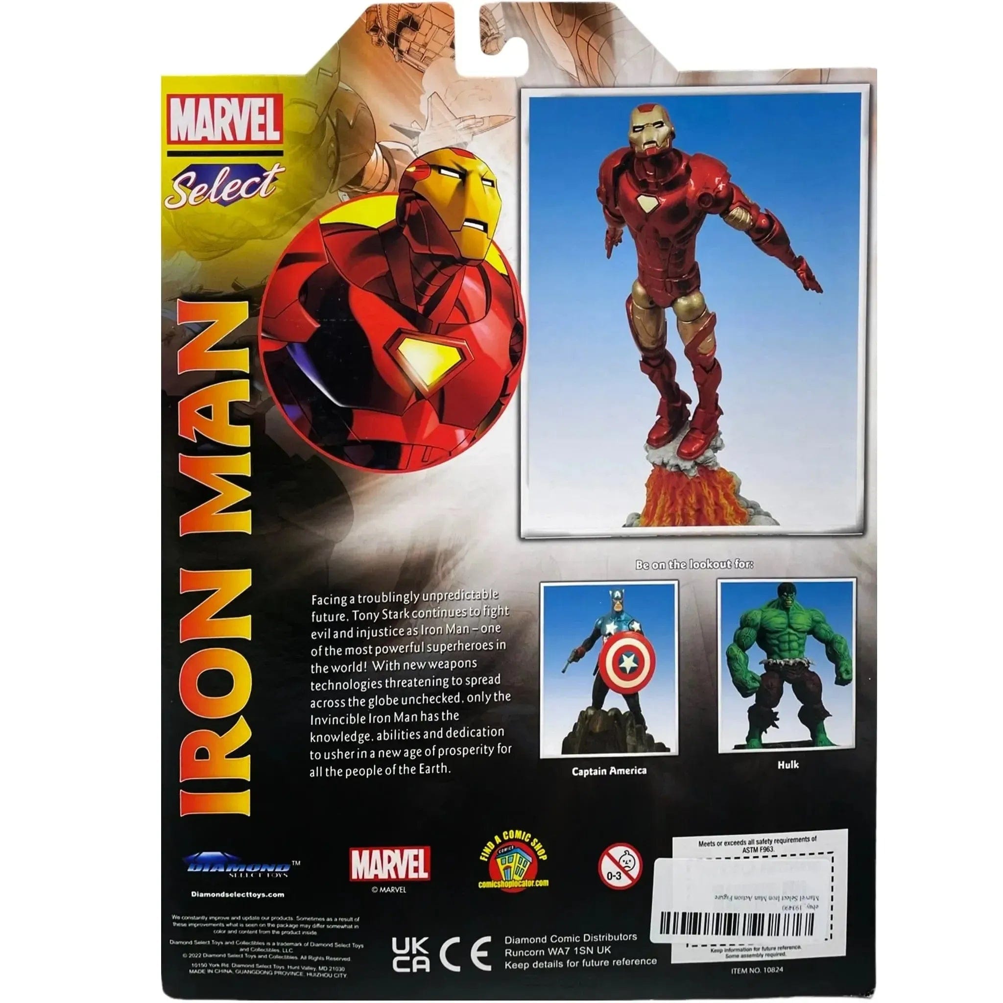 Diamond Select Toys Marvel Comics - Iron Man Action Figure (7") - Diamond Select Toys - Marvel Select Series - (2022)