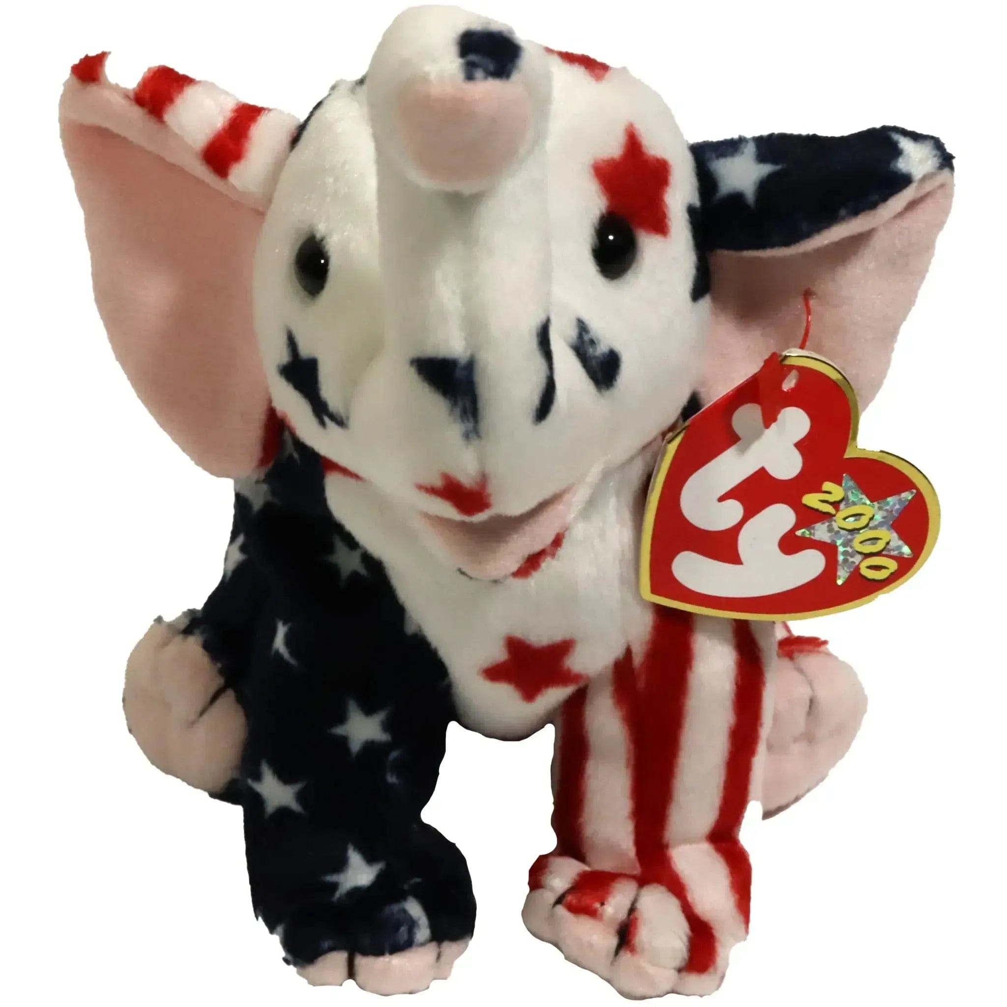 Ty Righty 2000 the America Elephant Plush (8") - Ty - Original Beanie Babies Series (2000)