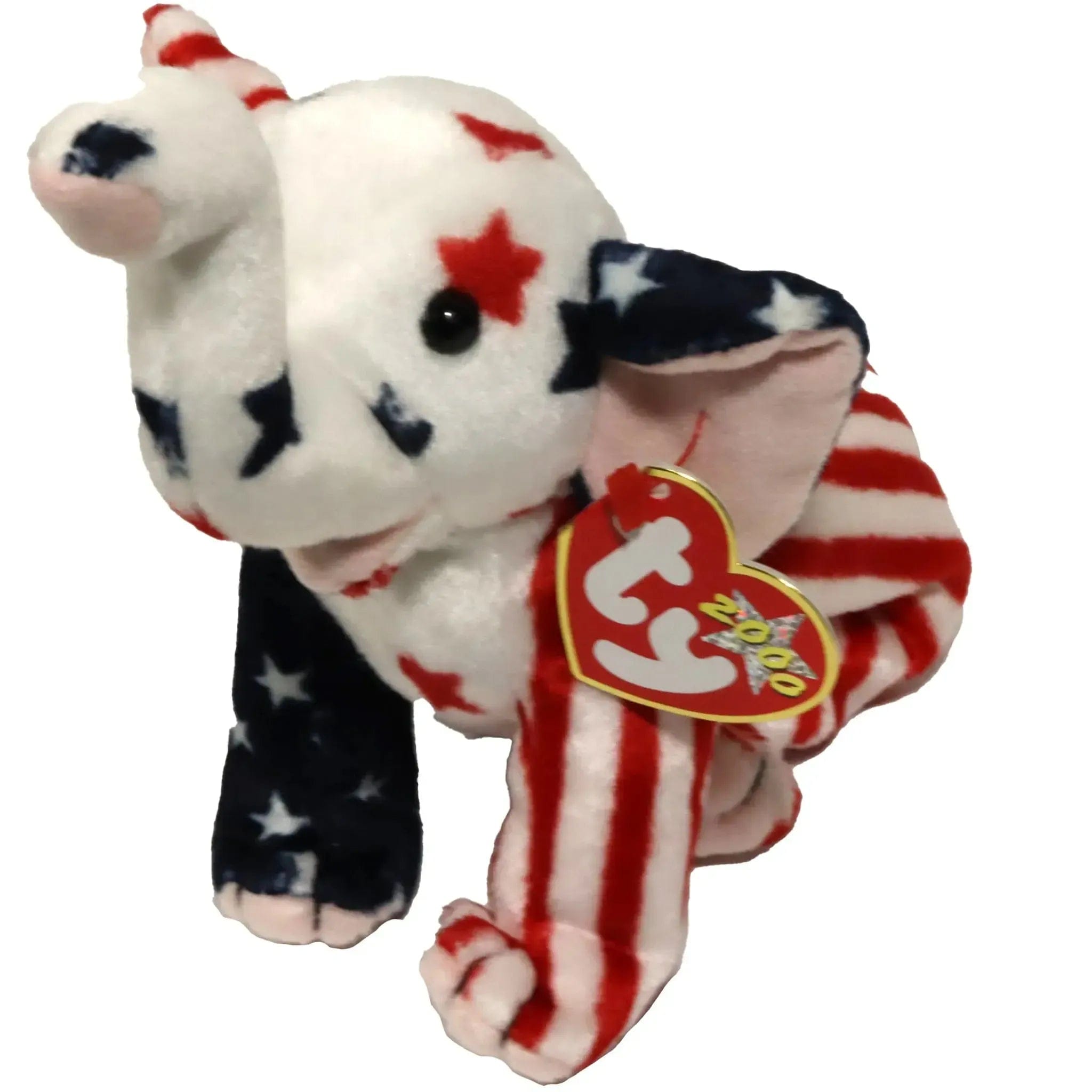 Ty Righty 2000 the America Elephant Plush (8") - Ty - Original Beanie Babies Series (2000)
