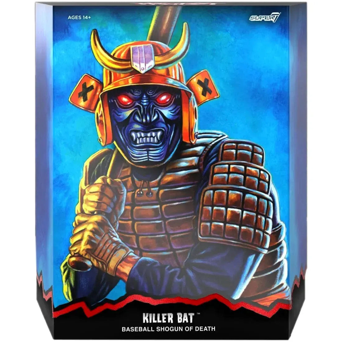 Super7 Killer Bat, the Baseball Shogun of Death Action Figure (7") - Super7 - The Worst ULTIMATES! Series (Wave 03)