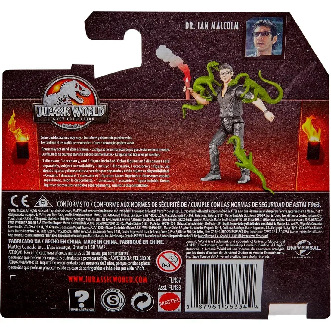 Mattel Jurassic World - Dr. Ian Malcolm Action Figure (3.75") - Mattel - Jurassic World Legacy Collection Series