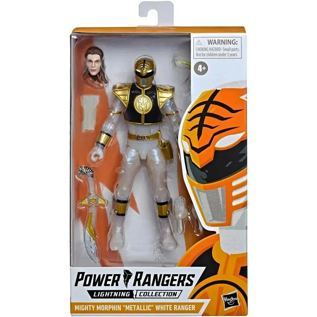 Hasbro Saban's Power Rangers - Mighty Morphin White Ranger Action Figure (6") - Hasbro - Lightning Collection Series