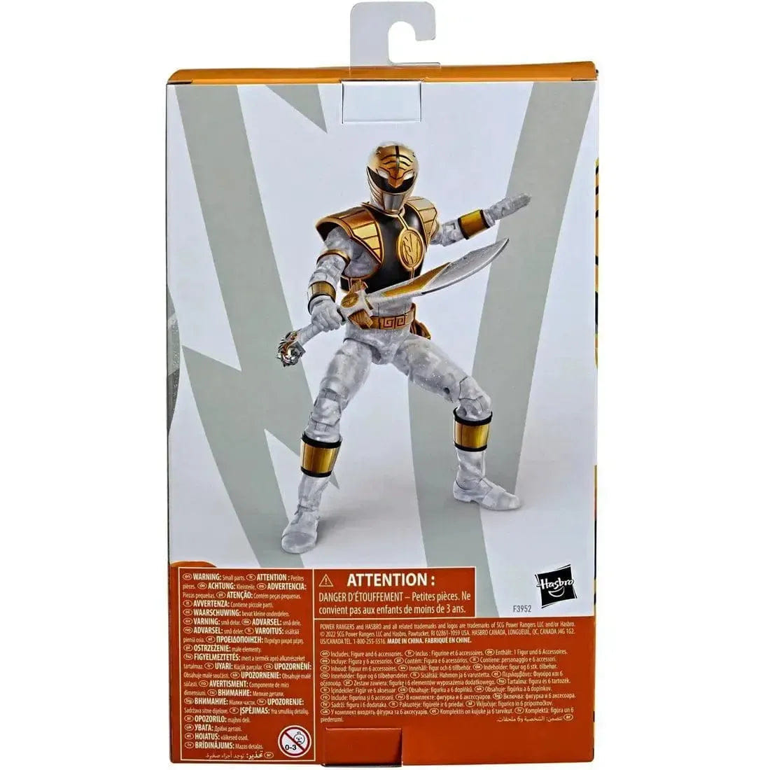 Hasbro Saban's Power Rangers - Mighty Morphin White Ranger Action Figure (6") - Hasbro - Lightning Collection Series