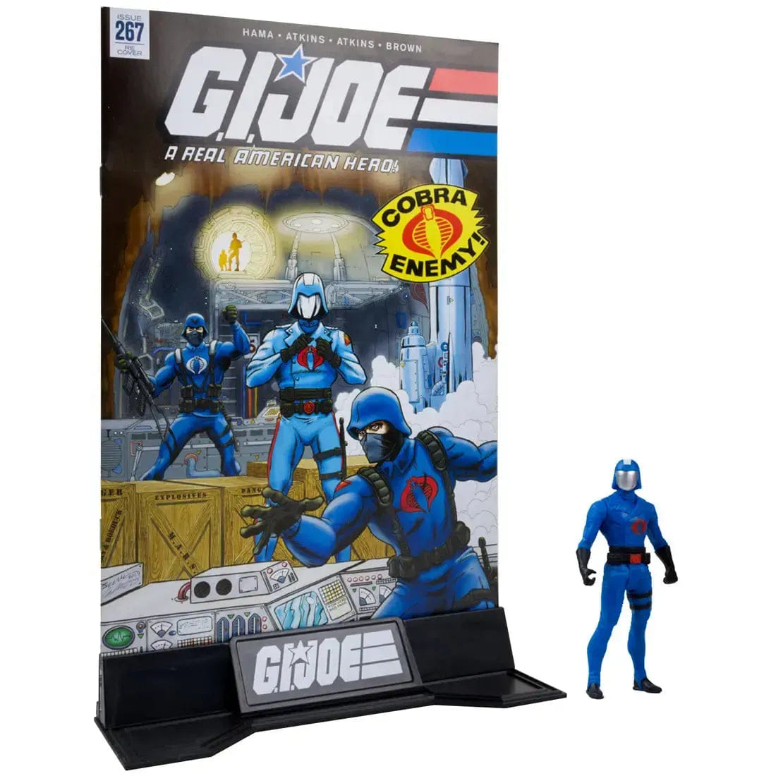 McFarlane Toys G.I. Joe - Cobra Commander & Crimson Guard Action Figures & Comic Books Set (3") - McFarlane Toys - Page Punchers Series