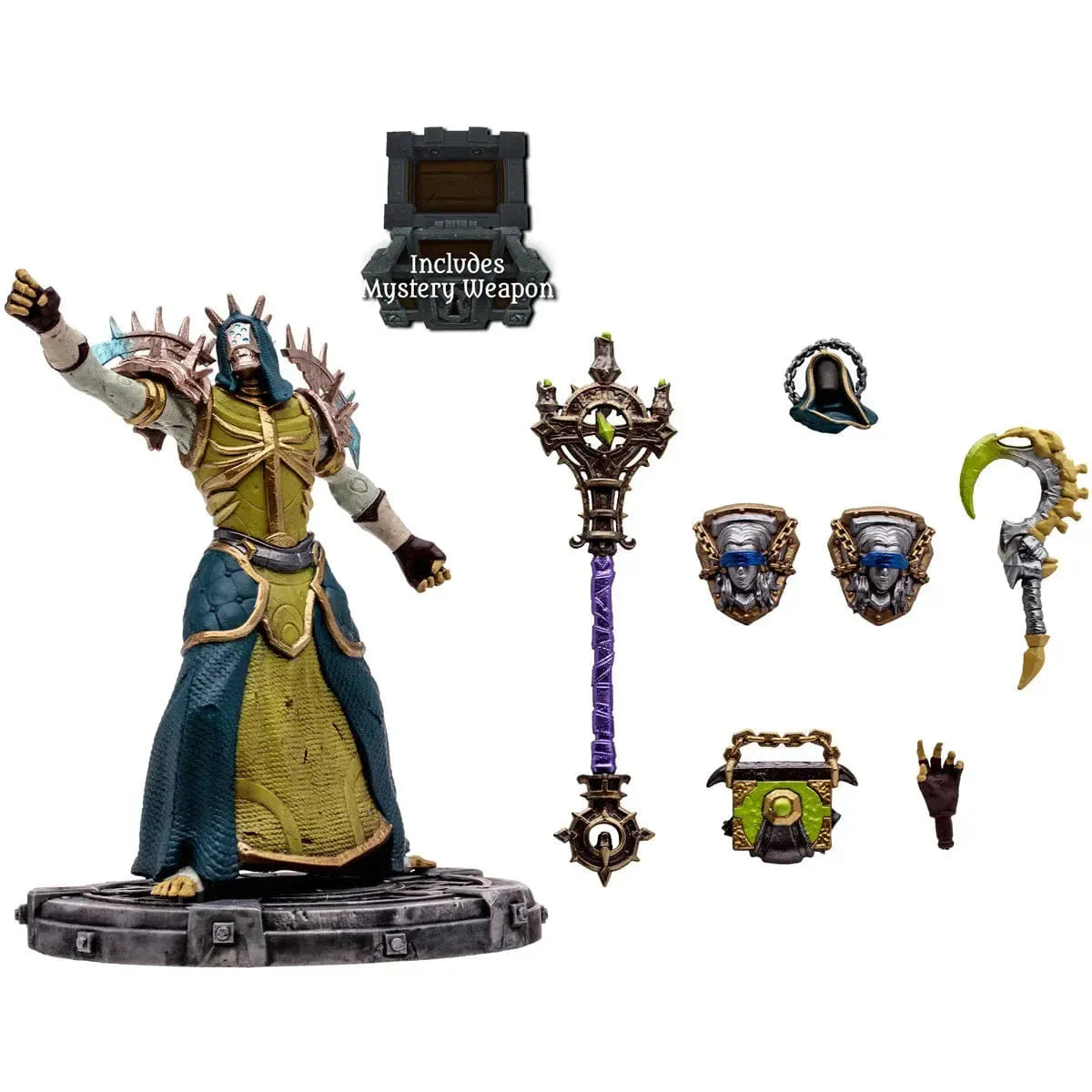 McFarlane Toys World of Warcraft - Undead Priest & Undead Warlock with Mystery Weapon Action Figure (1:12 Scale) - McFarlane Toys