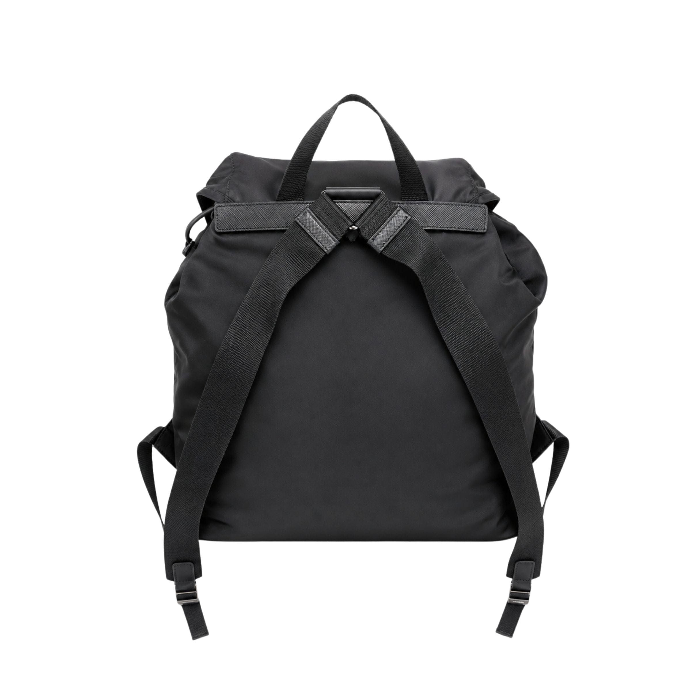 Prada Black Nylon 2 Pocket Backpack
