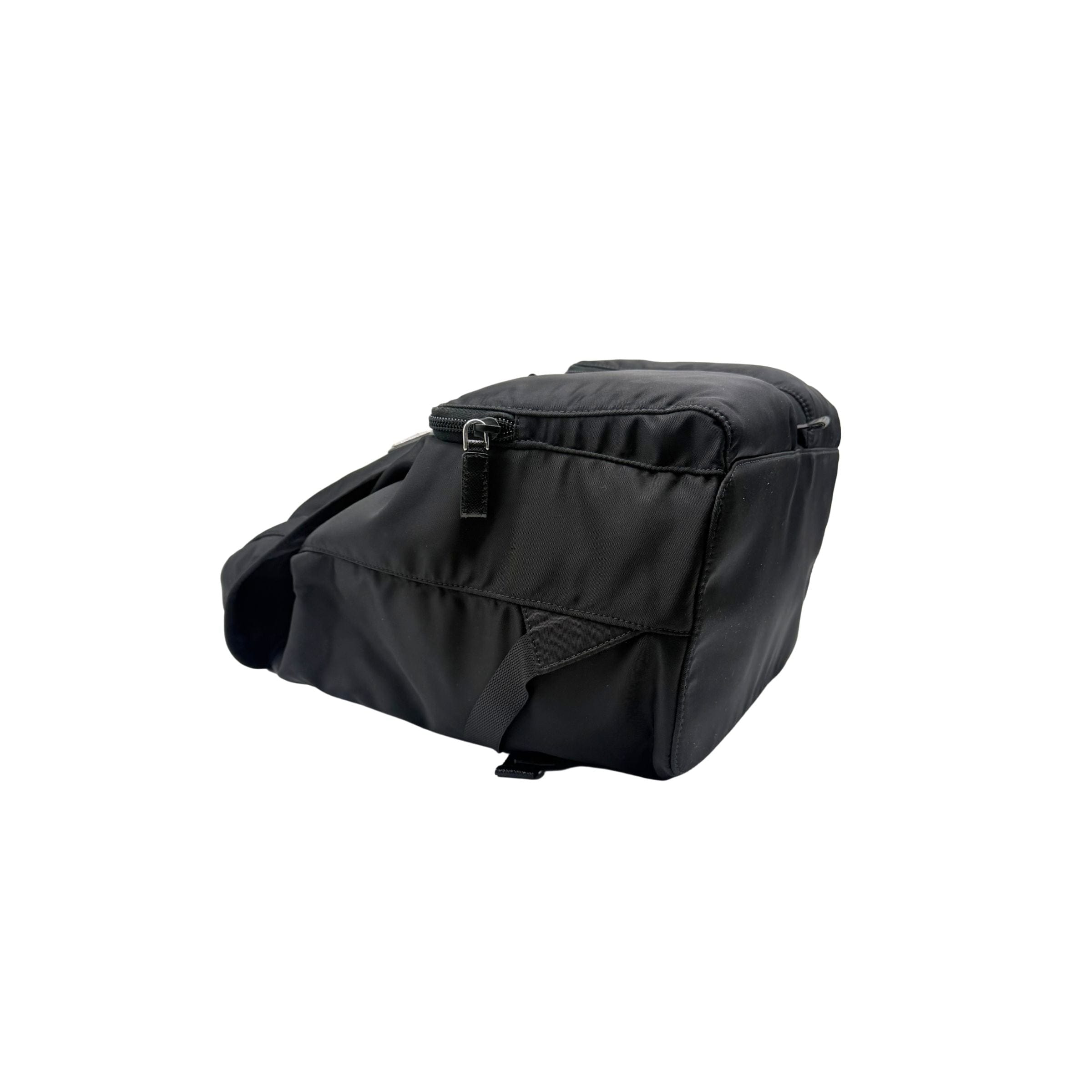 Prada Black Nylon 2 Pocket Backpack