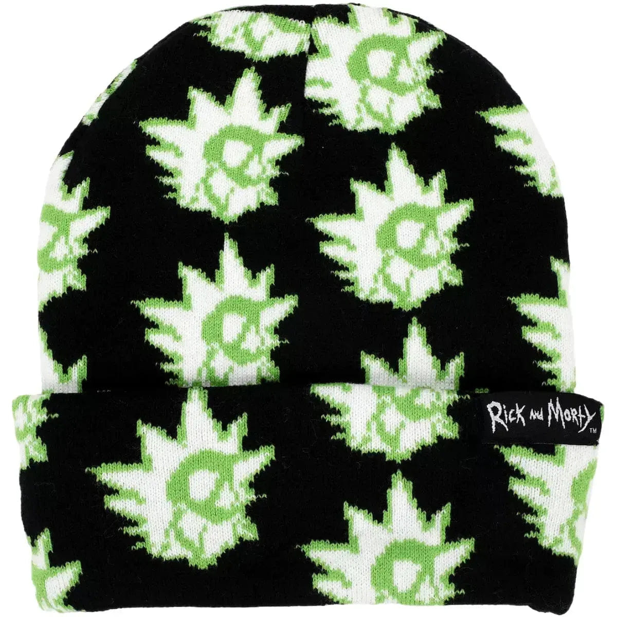 Bioworld Rick and Morty - Rick Beanie Hat (All Over Print, Glow in the Dark) - Bioworld