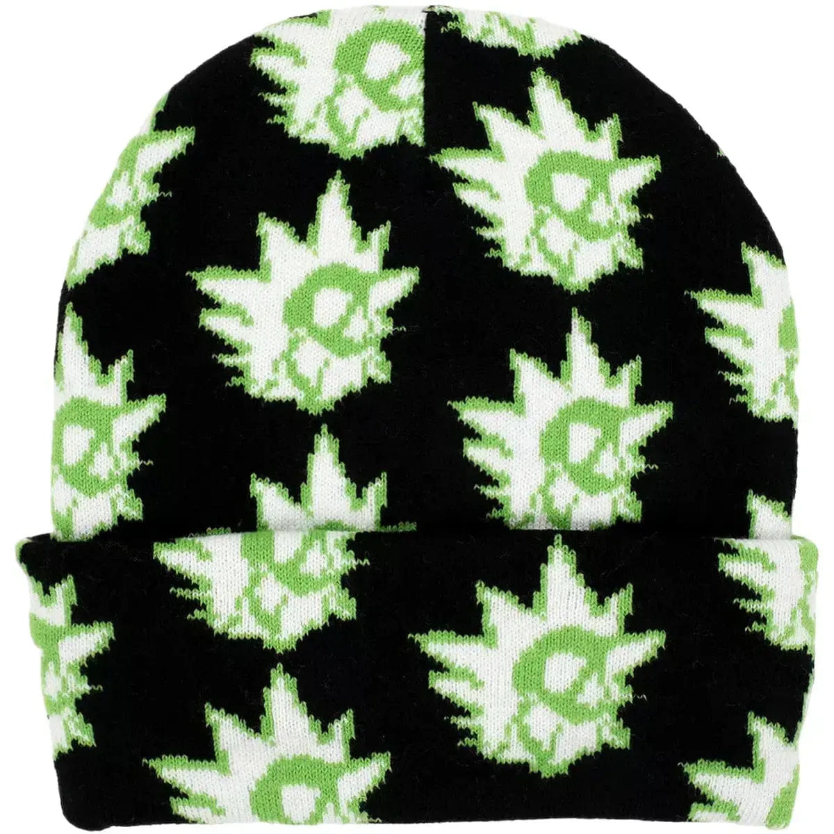 Bioworld Rick and Morty - Rick Beanie Hat (All Over Print, Glow in the Dark) - Bioworld