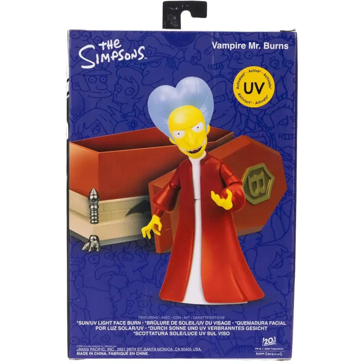 Jakks Pacific The Simpsons (Treehouse of Horror IV) - Vampire Mr Burns Action Figure (5") - Jakks Pacific