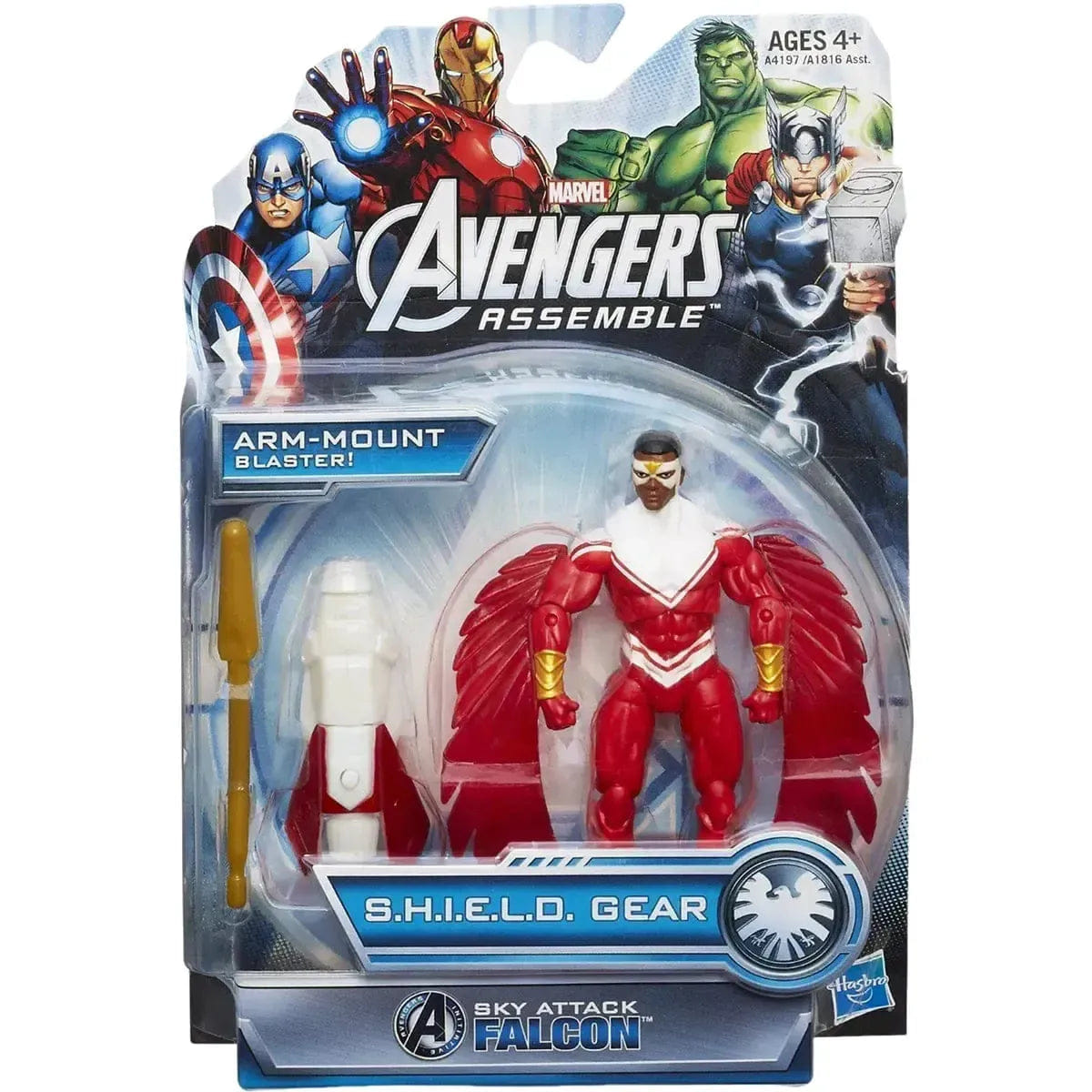 Hasbro Marvel: Avengers Assemble - Sky Attack Falcon Action Figure (3.5") - Hasbro - S.H.I.E.L.D Gear Series