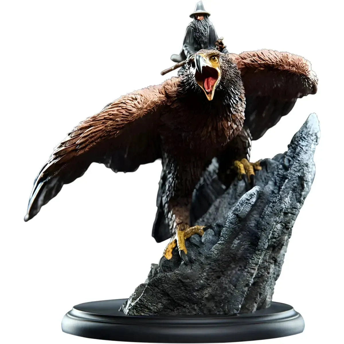 Weta Workshop The Lord of the Rings - Gandalf the Gray on Gwaihir the Eagle Statue Figure - Weta Workshop - Miniature Series
