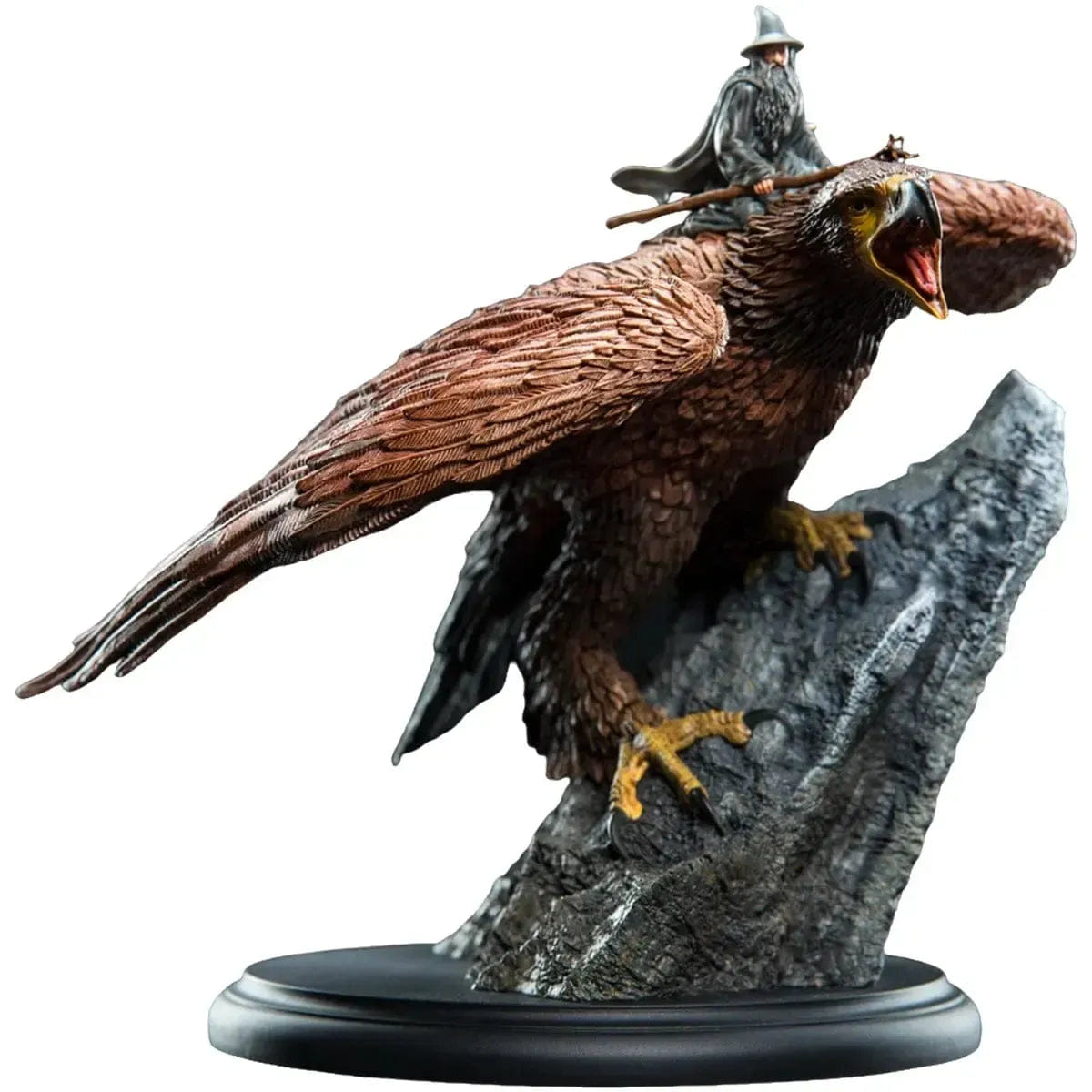 Weta Workshop The Lord of the Rings - Gandalf the Gray on Gwaihir the Eagle Statue Figure - Weta Workshop - Miniature Series
