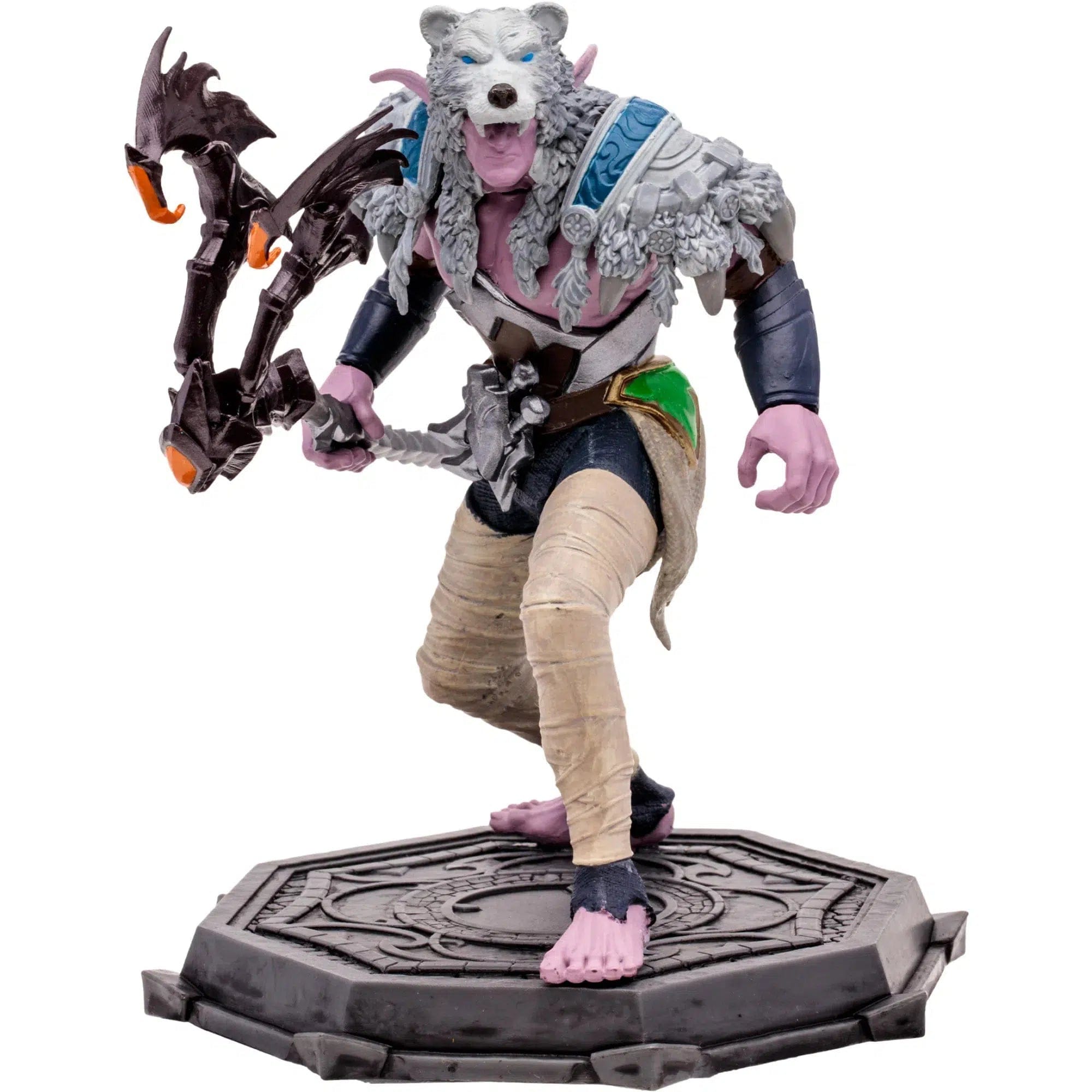 McFarlane Toys World of Warcraft - Elf Druid & Eld Rogue Action Figure with Mystery Weapon (7") - McFarlane Toys