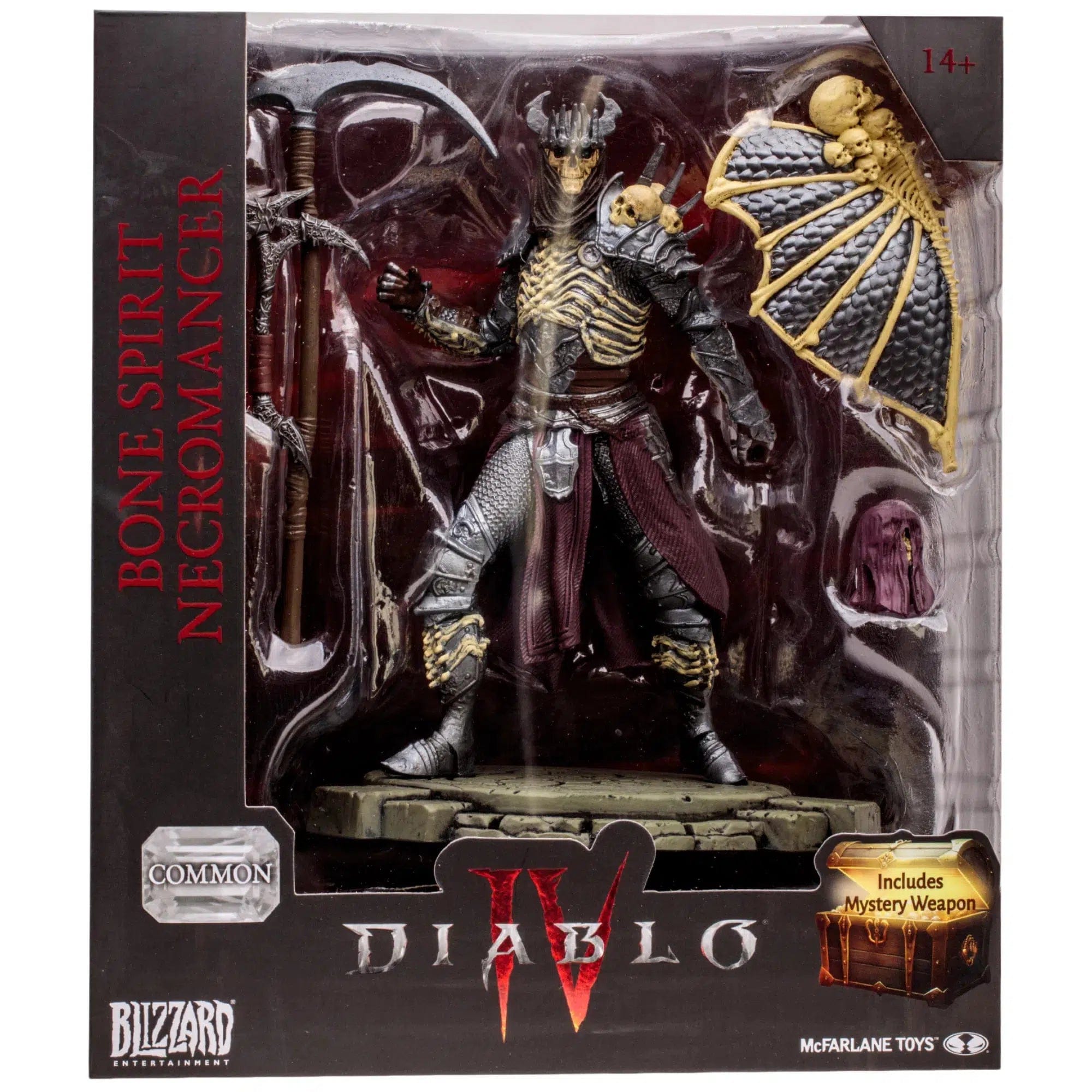 McFarlane Toys Diablo IV - Bone Spirit Necromancer Action Figure with Mystery Weapon (6") - McFarlane Toys