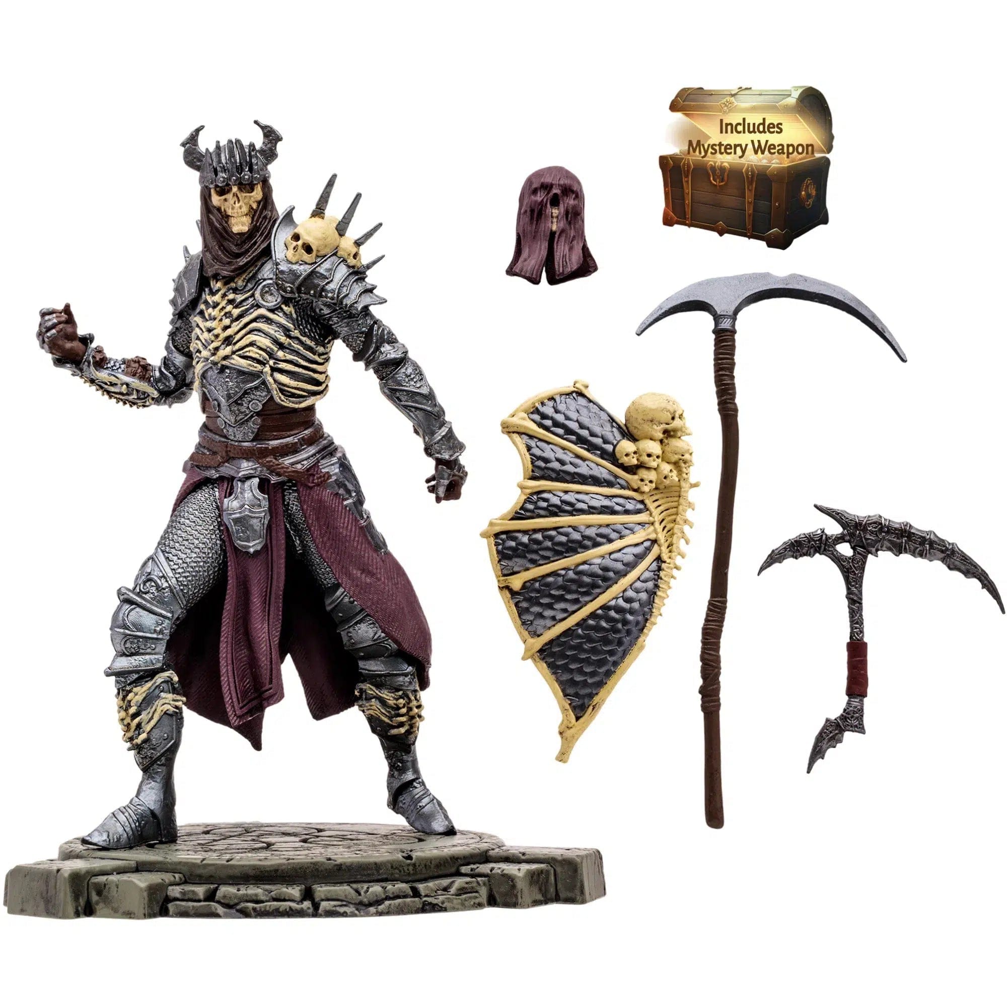 McFarlane Toys Diablo IV - Bone Spirit Necromancer Action Figure with Mystery Weapon (6") - McFarlane Toys